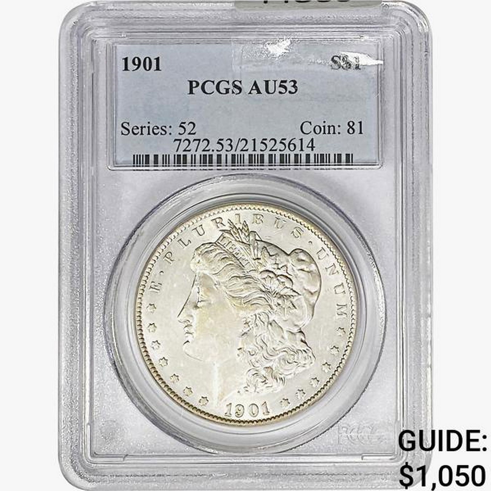 1901 Morgan Silver Dollar PCGS AU53 (1 of 2)