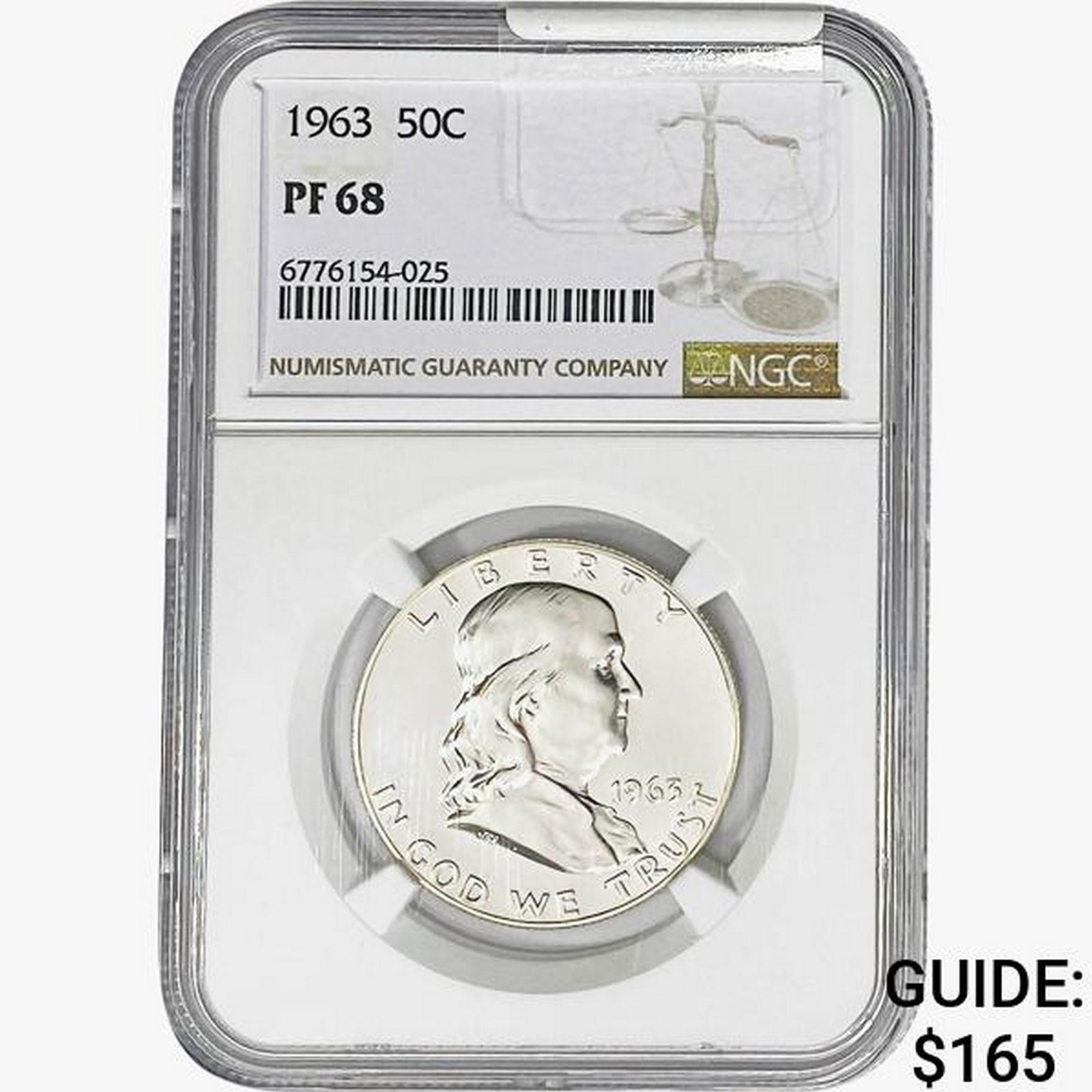 1963 Franklin Half Dollar NGC PF68 (1 of 2)