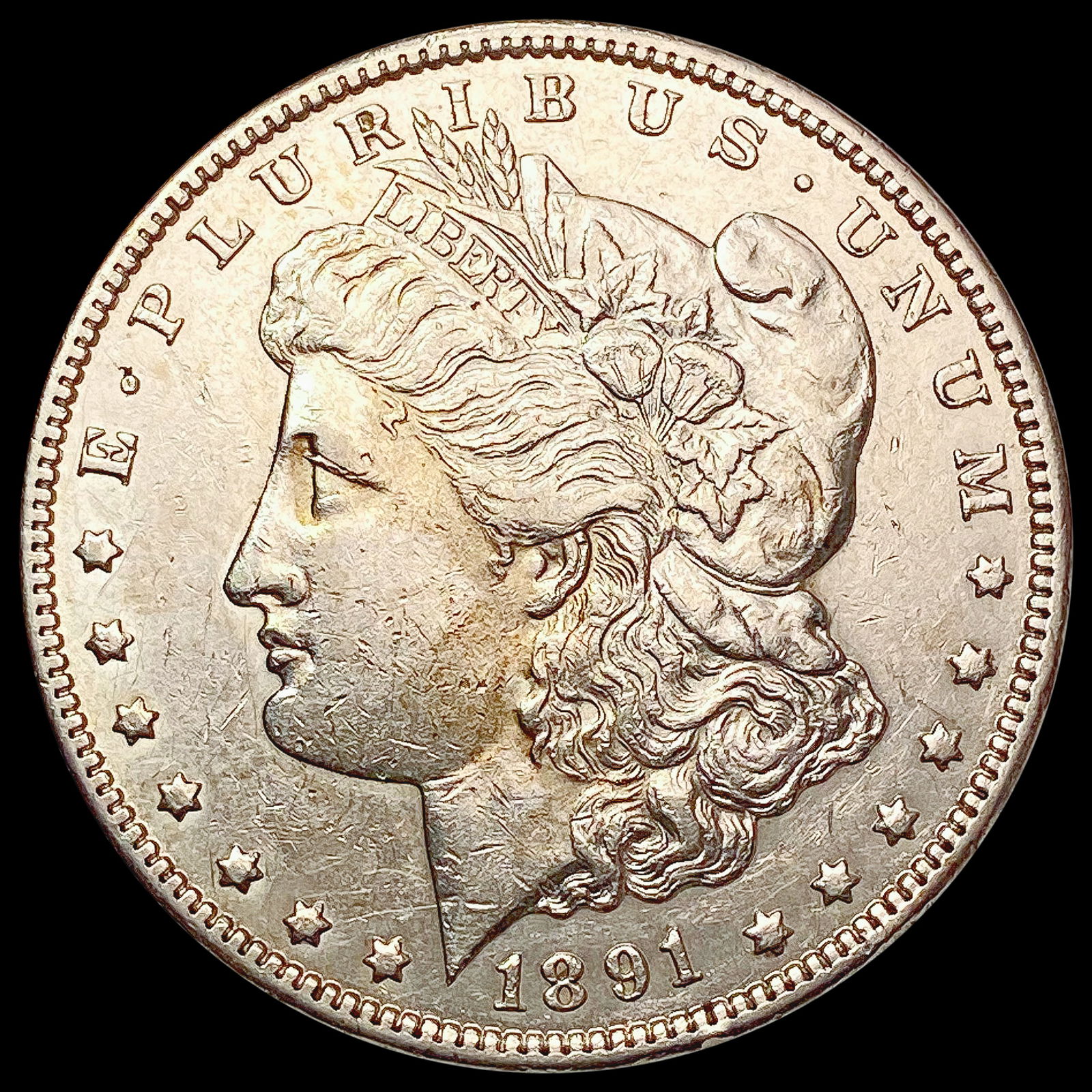 1891-CC Morgan Silver Dollar CLOSELY UNCIRCULATED (1 of 2)