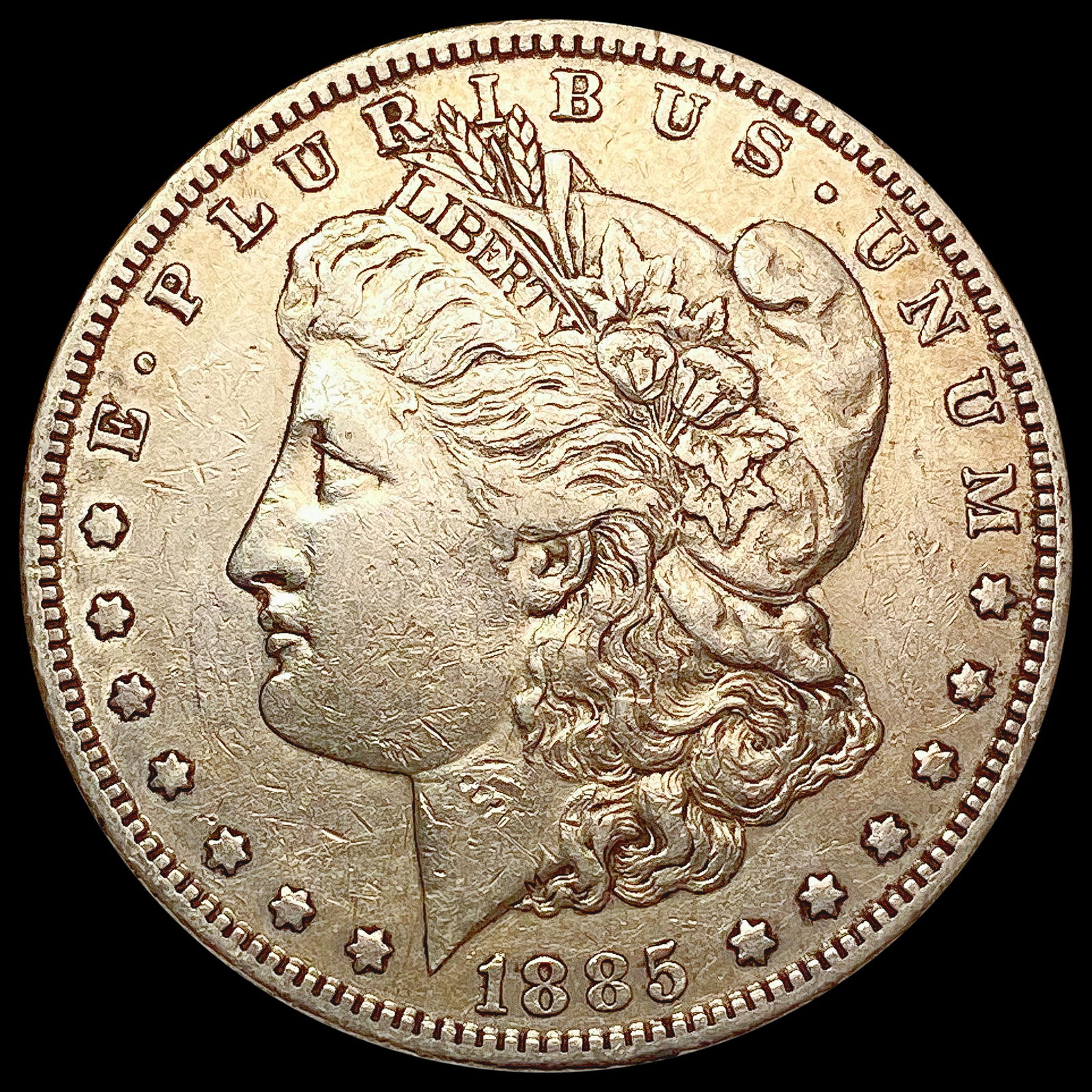 1885-S Morgan Silver Dollar NEARLY UNCIRCULATED (1 of 2)