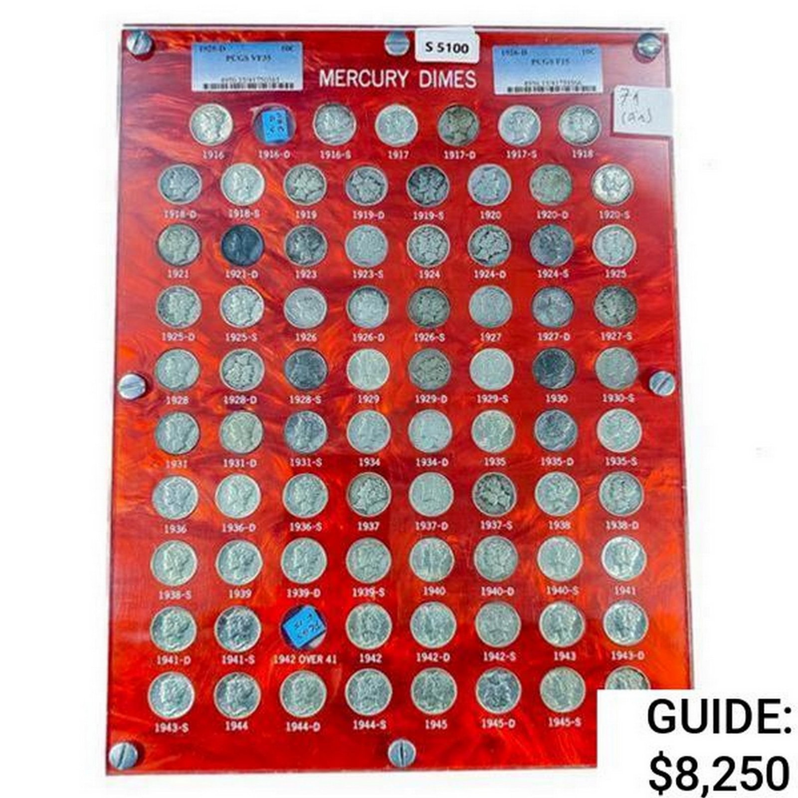 1916-1945 Mercury Silver Dime Coin Set (79 Coins) (1 of 4)