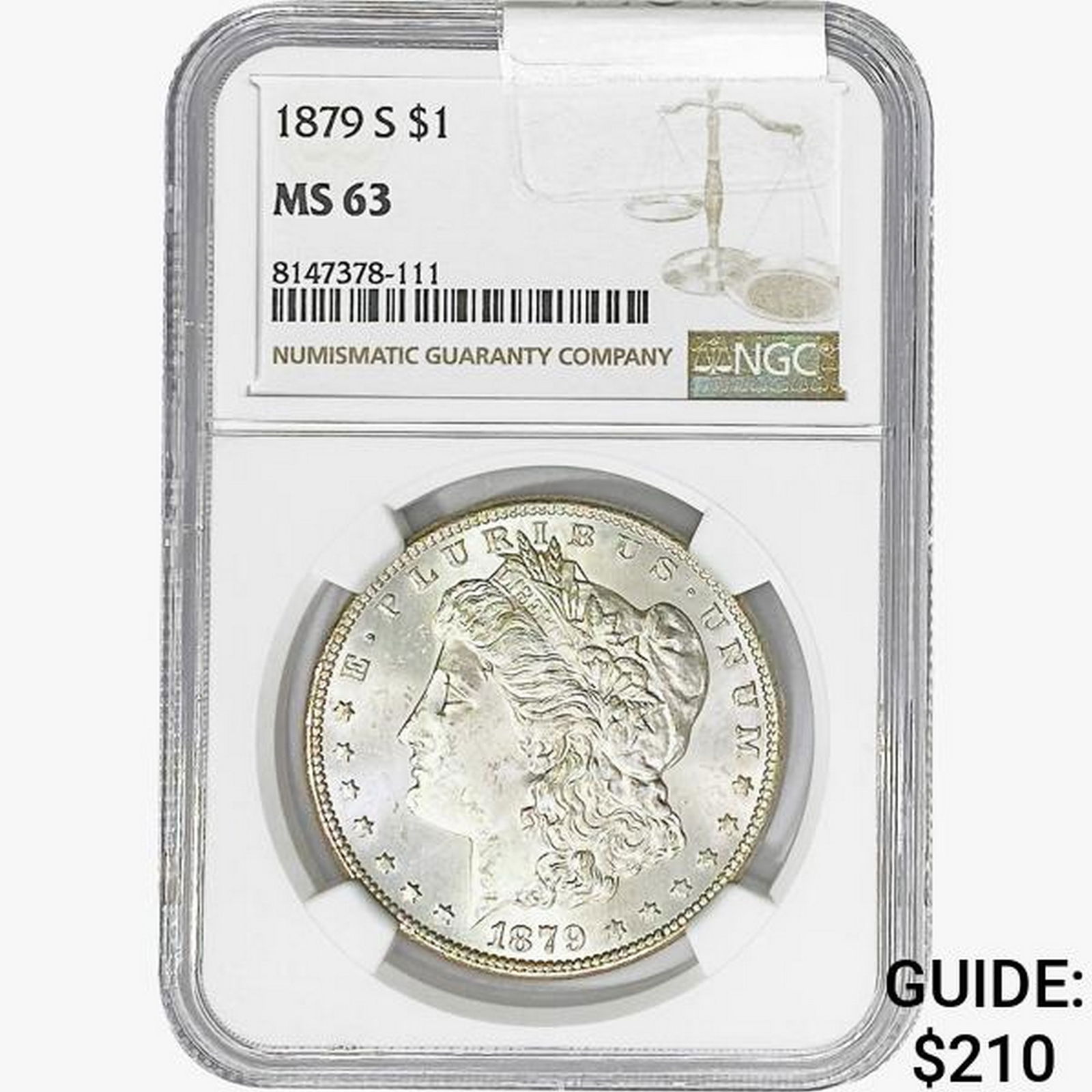 1879-S Morgan Silver Dollar NGC MS63 (1 of 2)