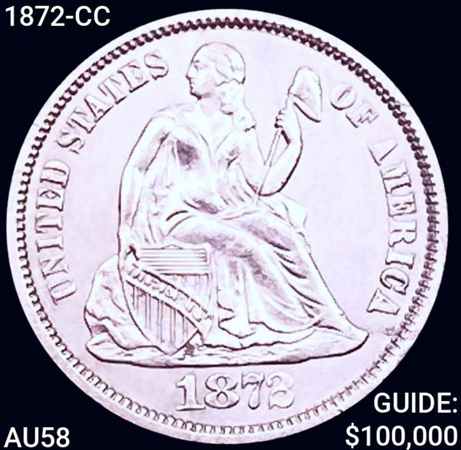 1872-CC Seated Liberty Dime CHOICE AU (1 of 2)