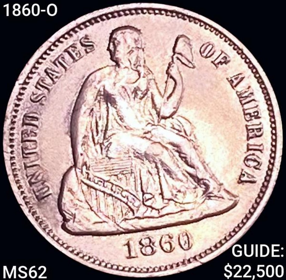 1860-O Seated Liberty Dime UNCIRCULATED (1 of 2)