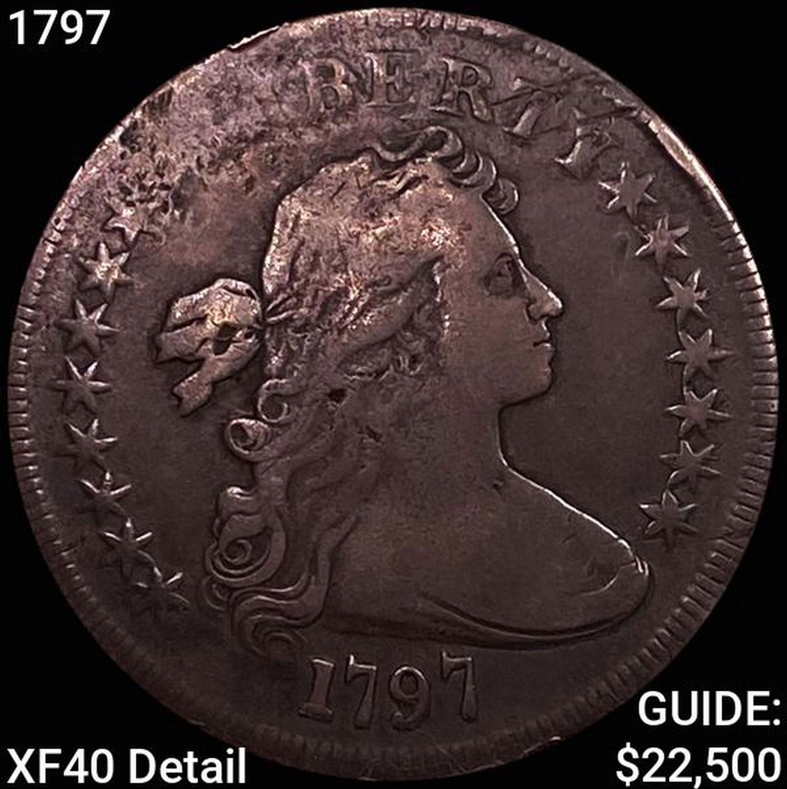 1797 Draped Bust Dollar NEARLY UNCIRCULATED (1 of 2)