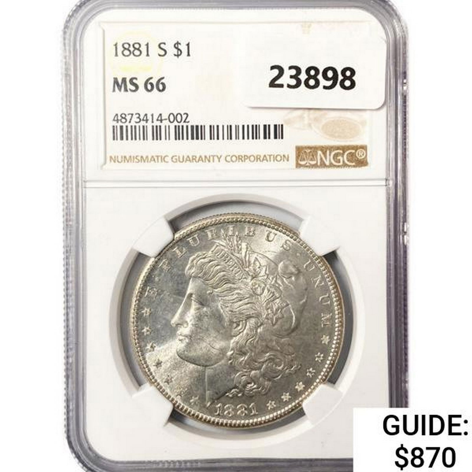 1881-S Morgan Silver Dollar NGC MS66 (1 of 2)