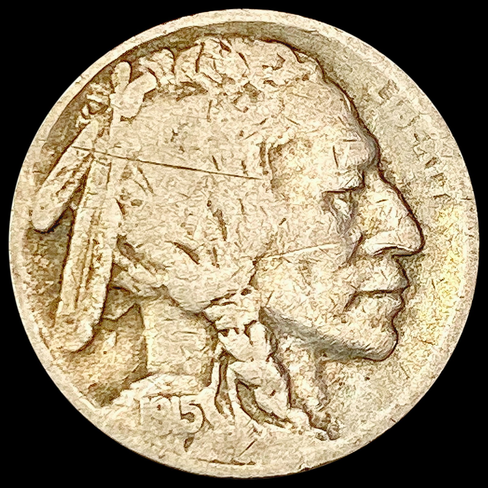 1915-S Buffalo Nickel NICELY CIRCULATED (1 of 2)