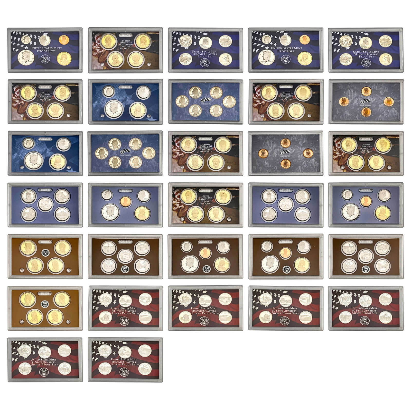 [150 Coins] 2008-2011 US Proof Sets W/Silver (1 of 13)