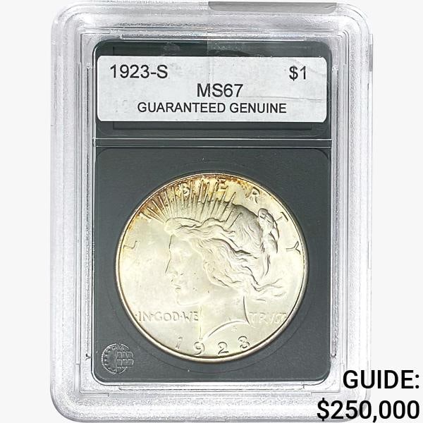 1923-S Silver Peace Dollar GG MS67 (1 of 2)