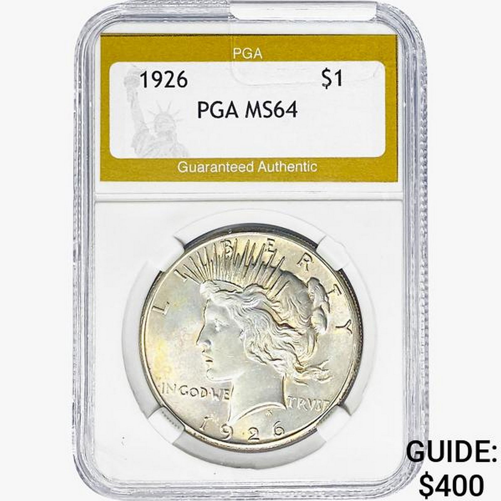 1926 Silver Peace Dollar PGA MS64 (1 of 2)