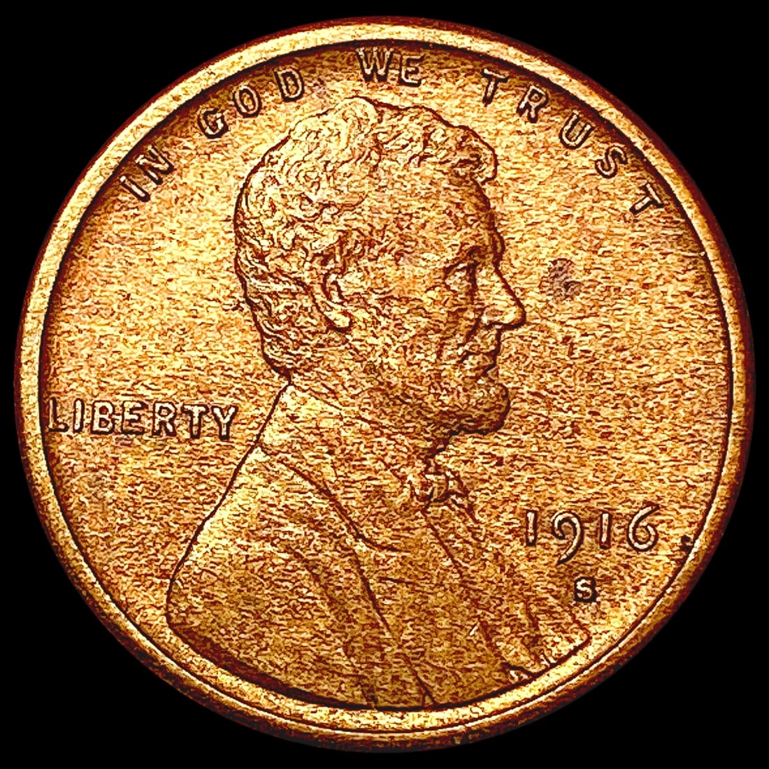 1916-S Wheat Cent HIGH GRADE (1 of 2)