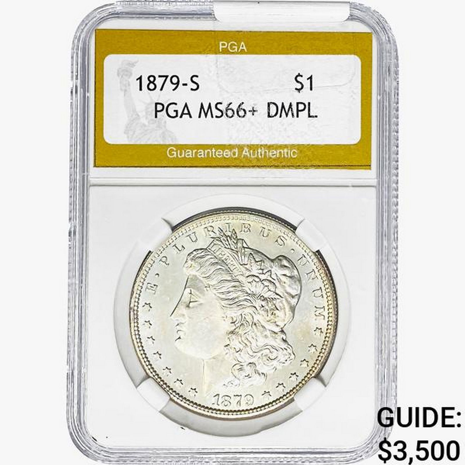 1879-S Morgan Silver Dollar PGA MS66+ DMPL (1 of 2)