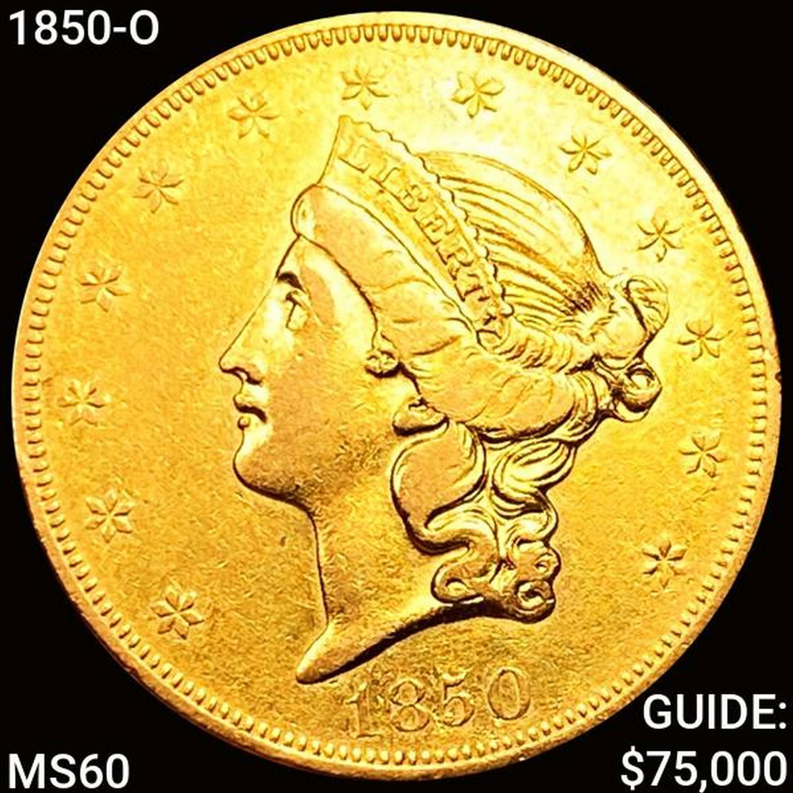 1850-O $20 Gold Double Eagle UNCIRCULATED (1 of 2)