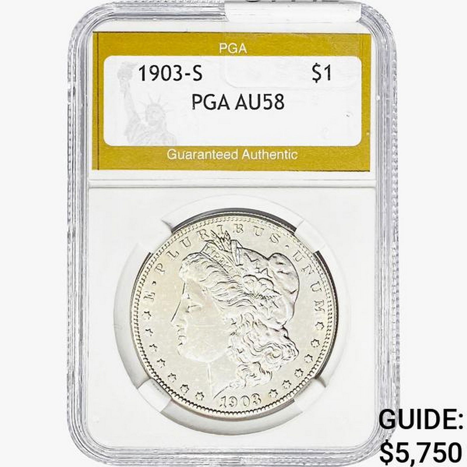 1903-S Morgan Silver Dollar PGA AU58 (1 of 2)