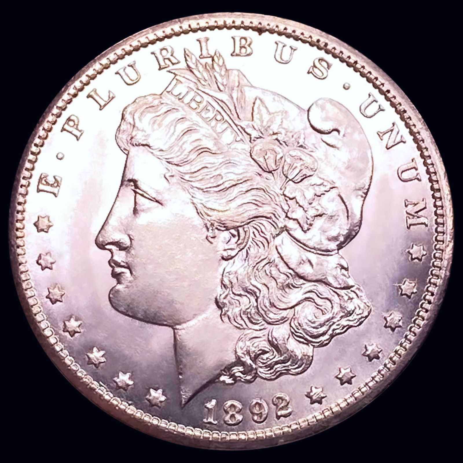 1892-CC Morgan Silver Dollar CHOICE BU+ (1 of 2)
