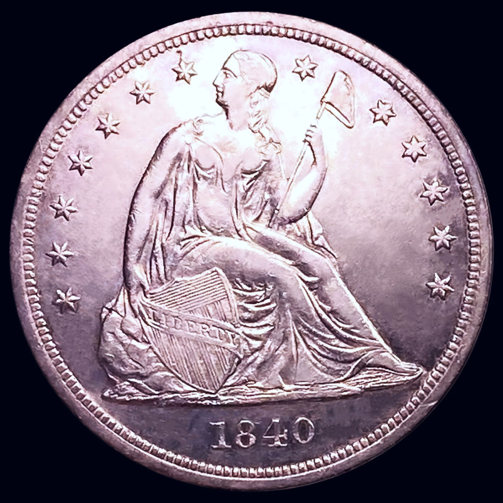 1840 Seated Liberty Dollar CHOICE AU (1 of 2)