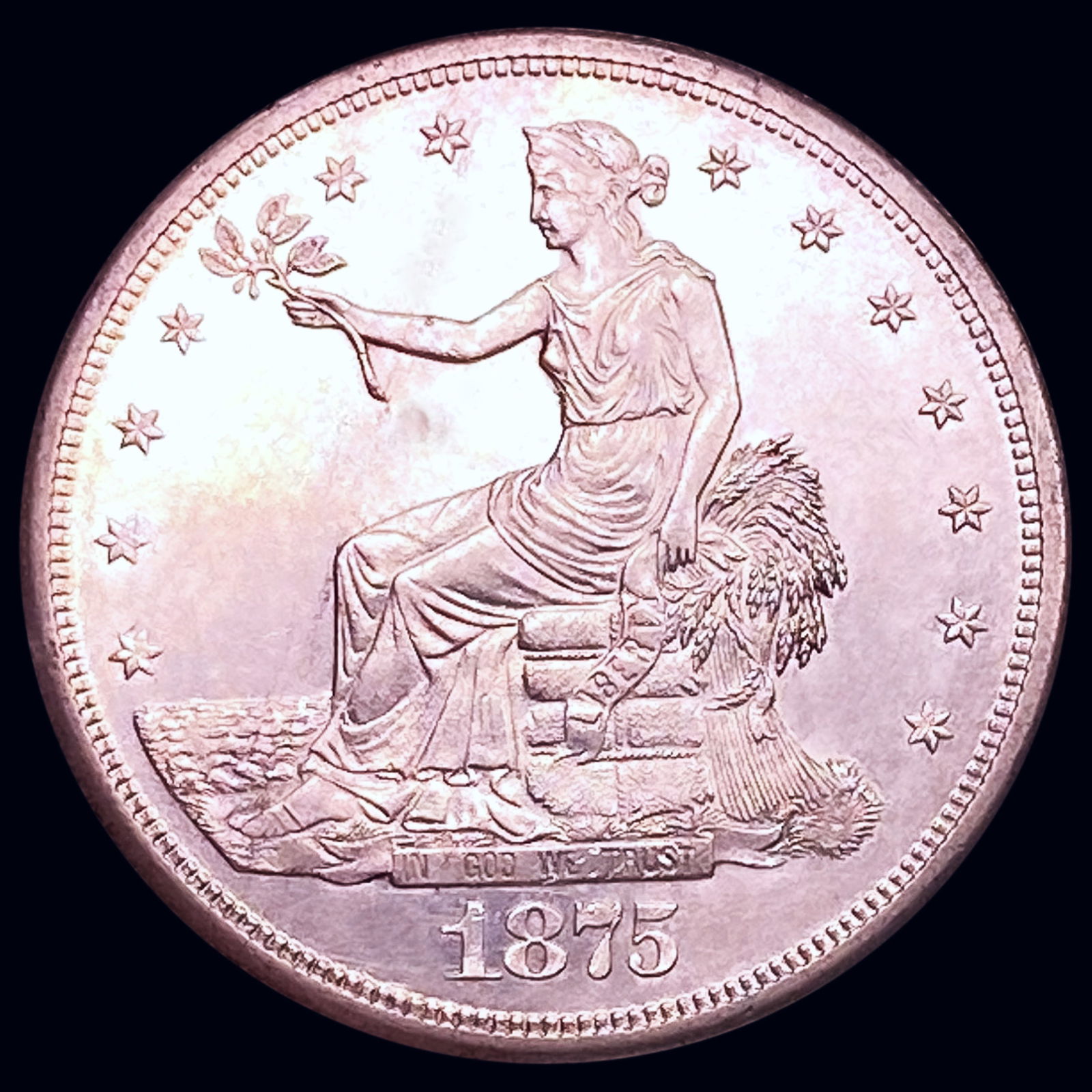 1875-S/CC Silver Trade Dollar UNCIRCULATED (1 of 2)