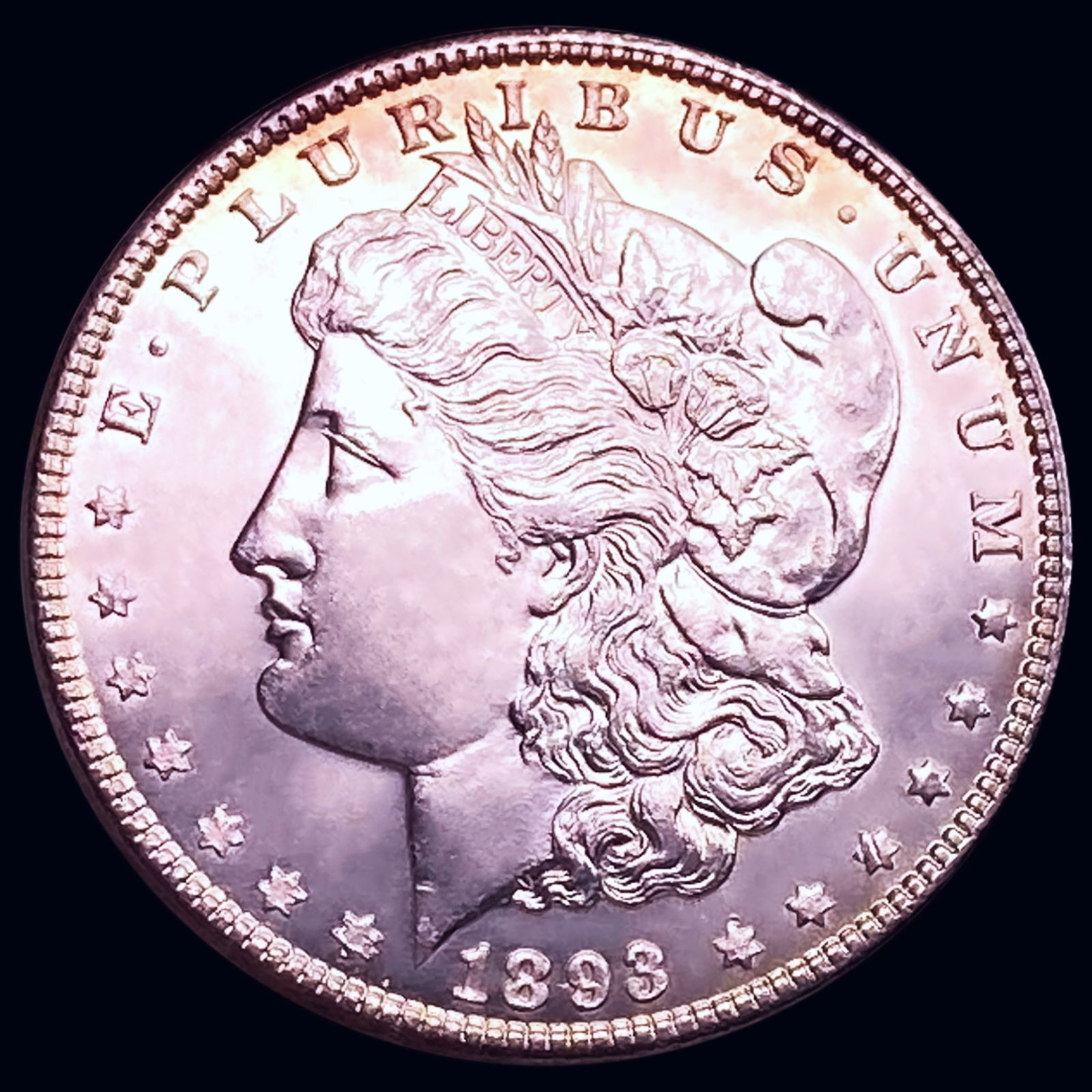 1893 Morgan Silver Dollar CHOICE BU+ (1 of 2)