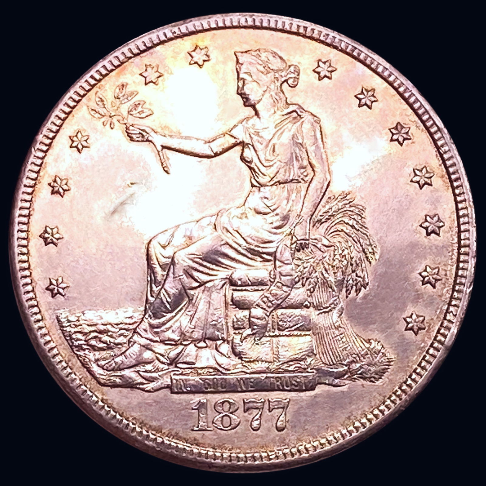 1877-CC Silver Trade Dollar UNCIRCULATED (1 of 2)