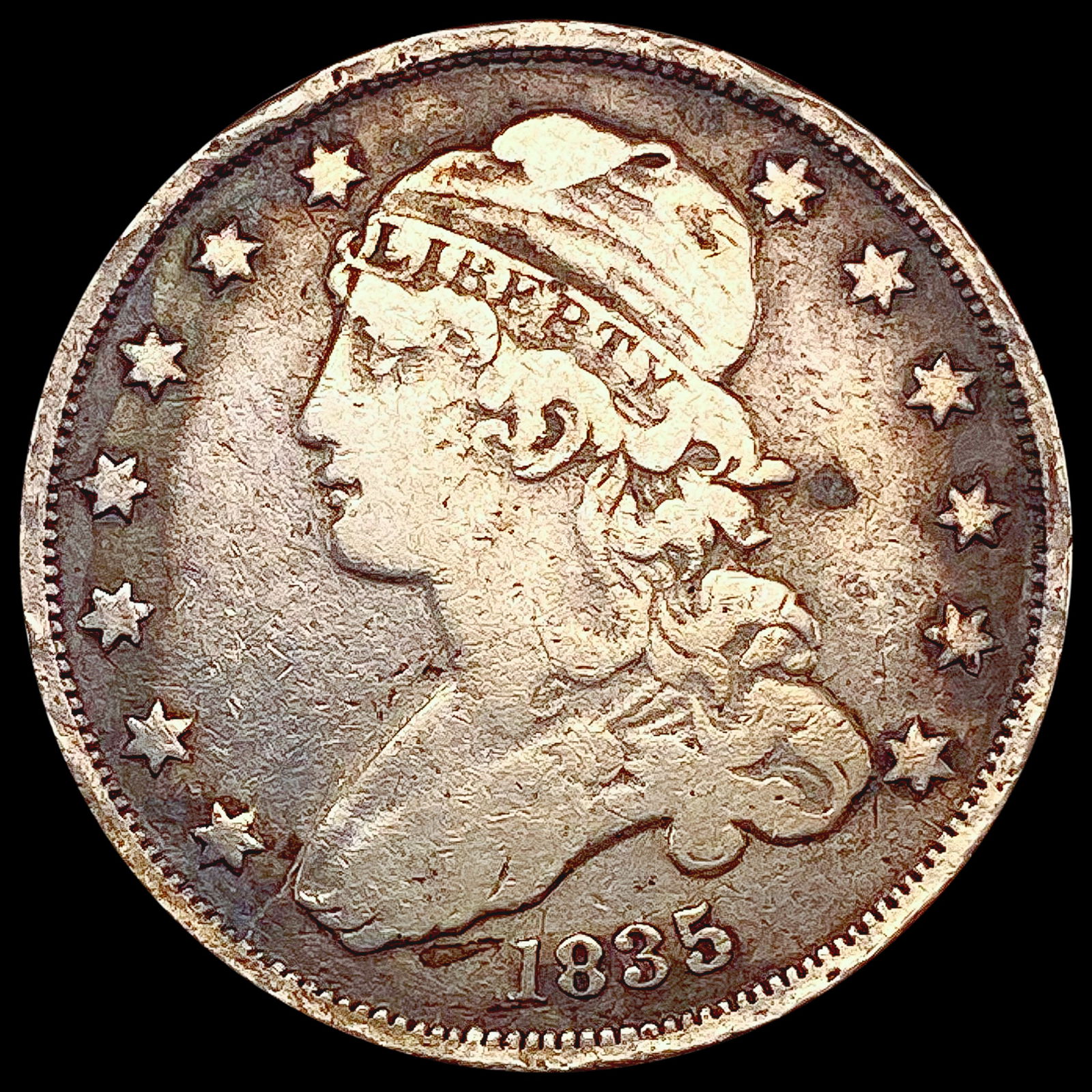 1835 Capped Bust Quarter NICELY CIRCULATED (1 of 2)