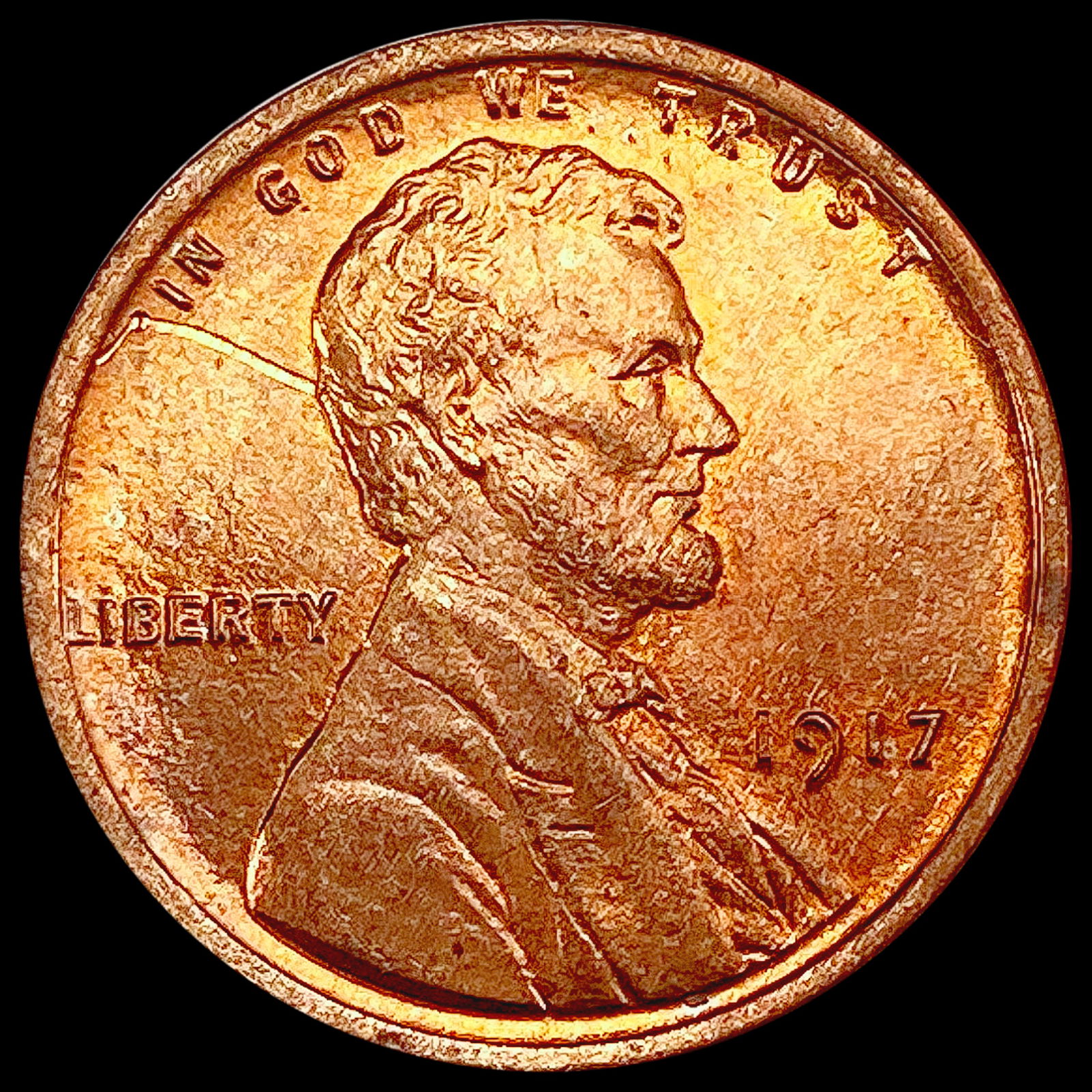 1917 Wheat Cent GEM BU (1 of 2)