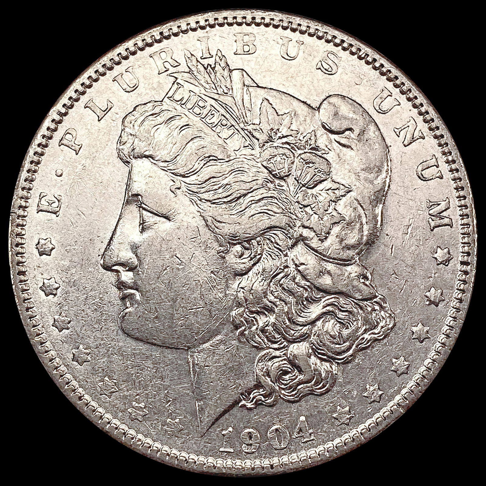 1904 Morgan Silver Dollar CLOSELY UNCIRCULATED (1 of 2)