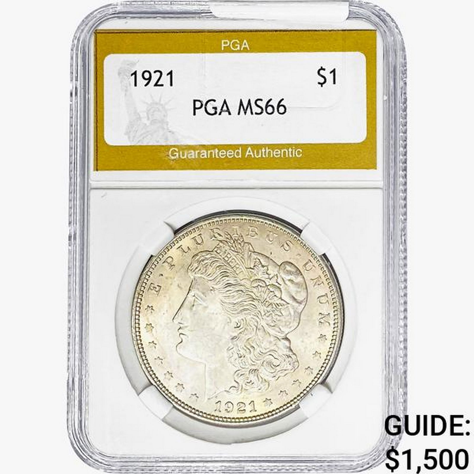 1921 Morgan Silver Dollar PGA MS66 (1 of 2)