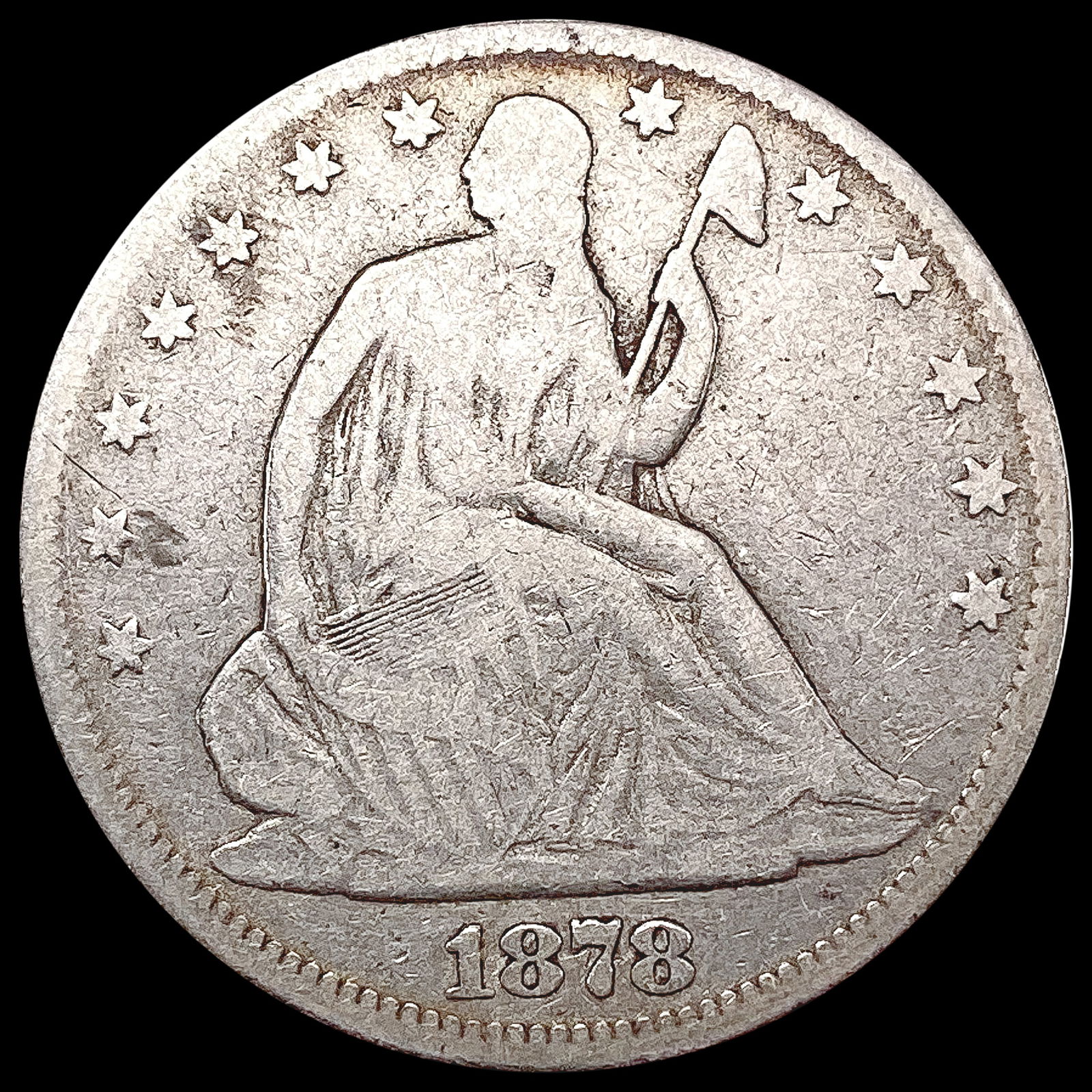 1878 Seated Liberty Half Dollar LIGHTLY CIRCULATED (1 of 2)