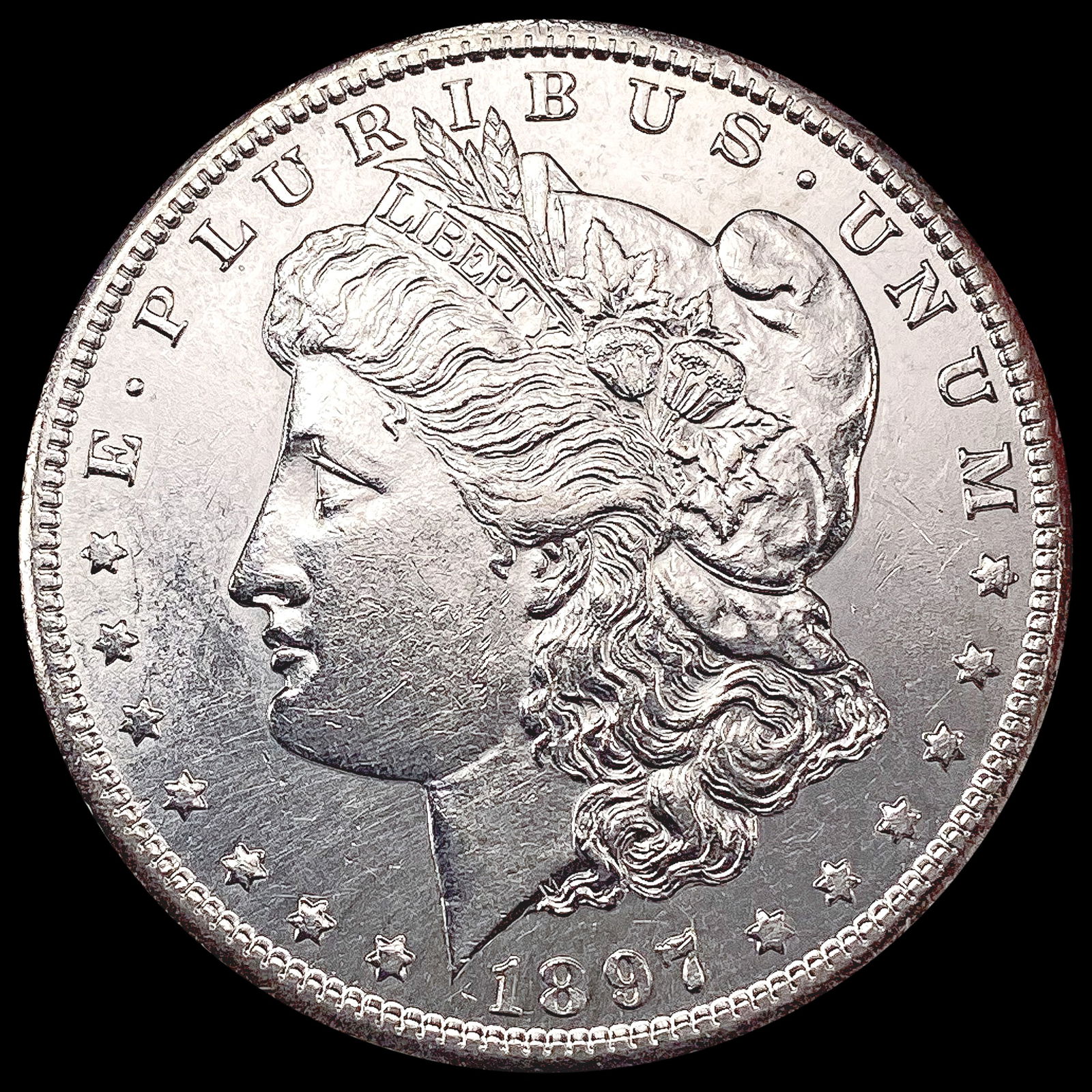 1897-S Morgan Silver Dollar CHOICE BU (1 of 2)