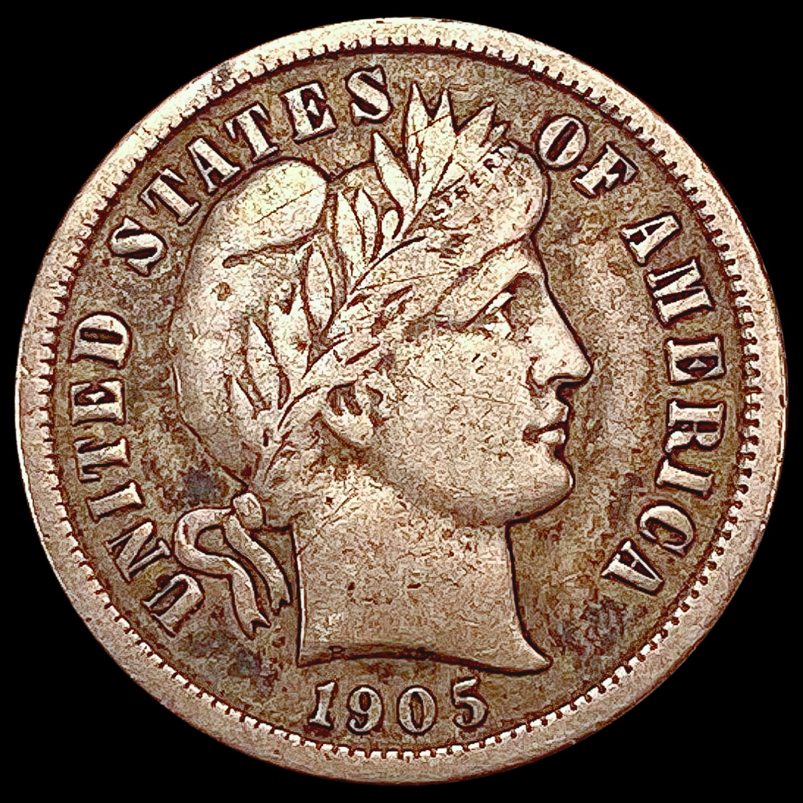 1905-S Barber Half Dime CLOSELY UNCIRCULATED (1 of 2)