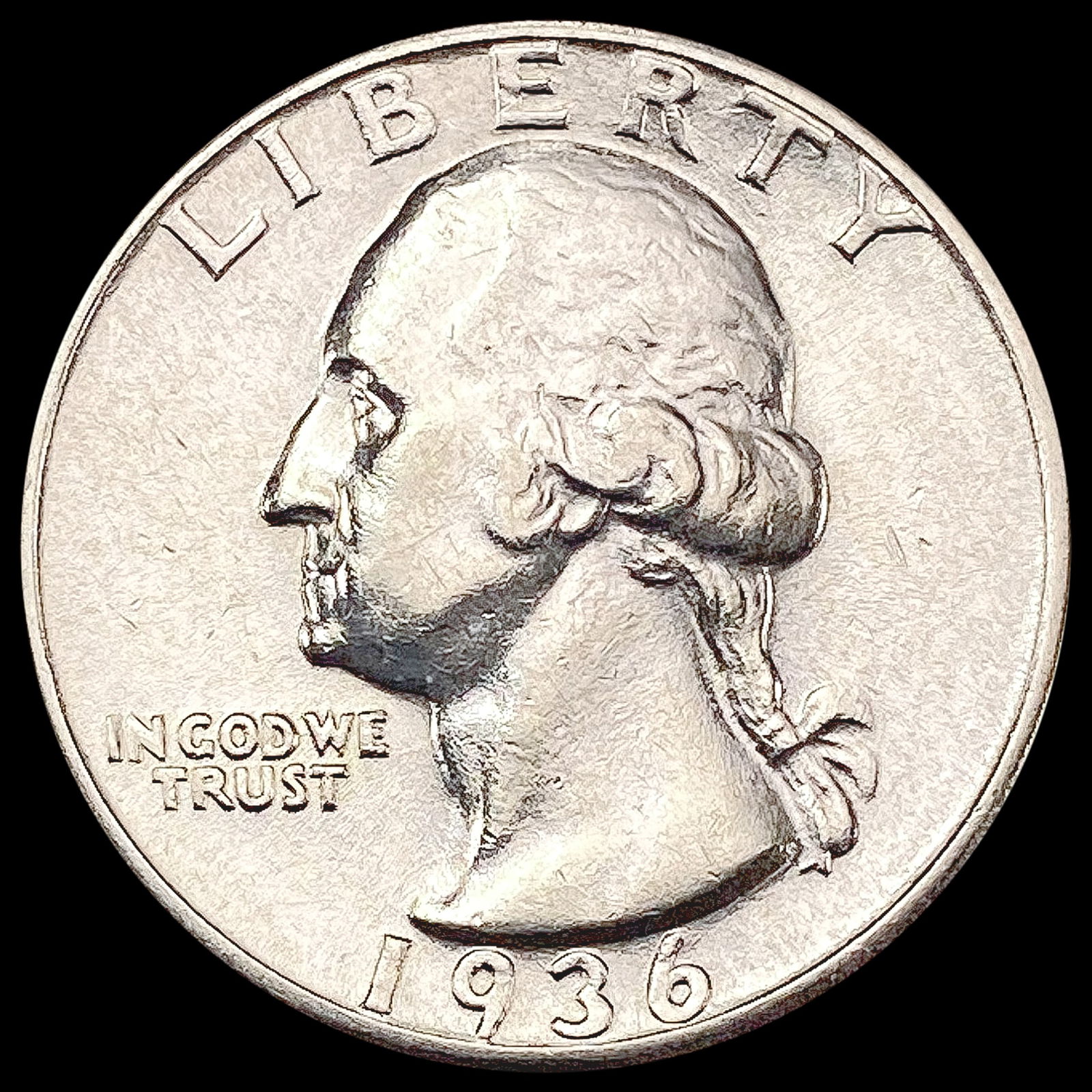 1936 Washington Silver Quarter UNCIRCULATED (1 of 2)