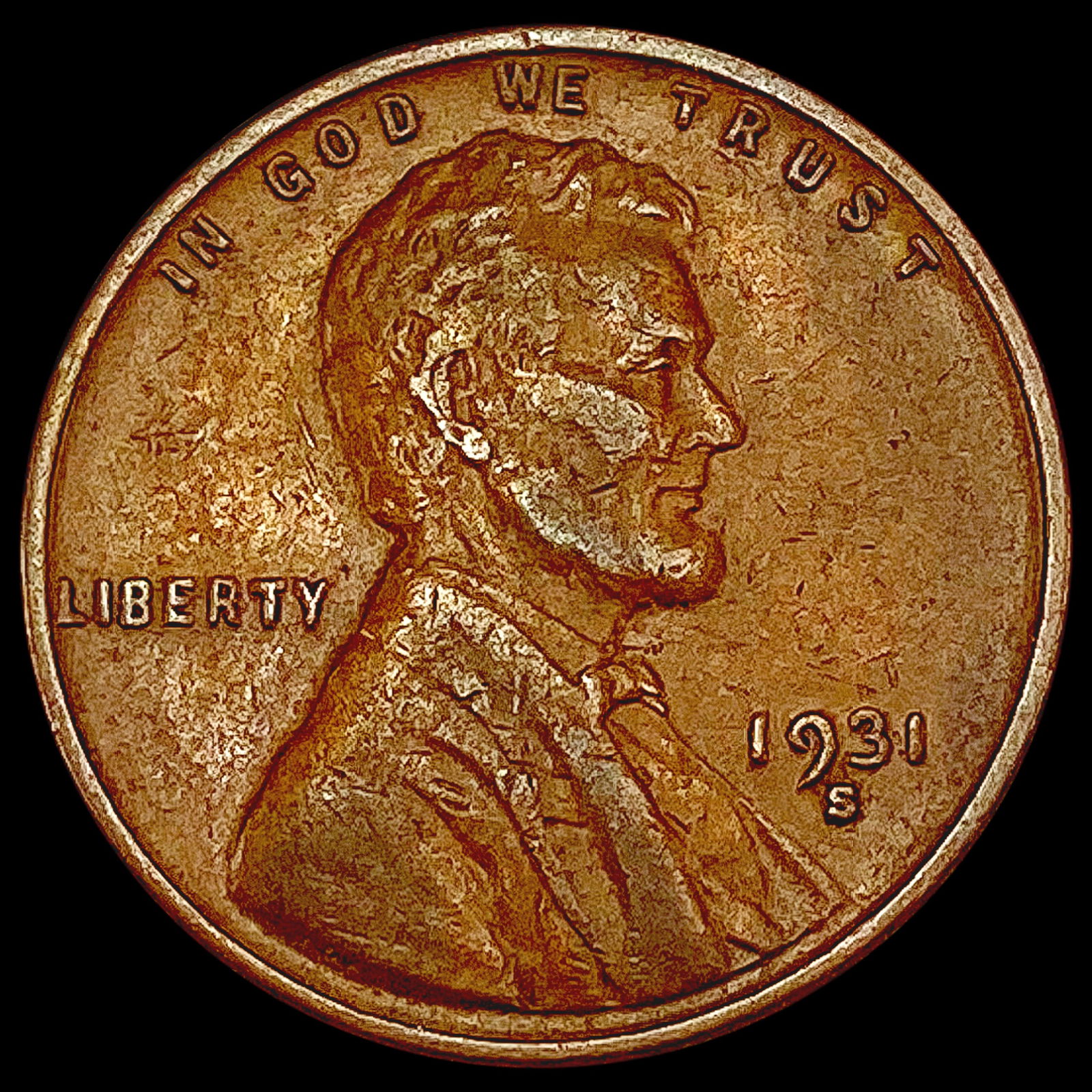1931-S Wheat Cent CLOSELY UNCIRCULATED (1 of 2)