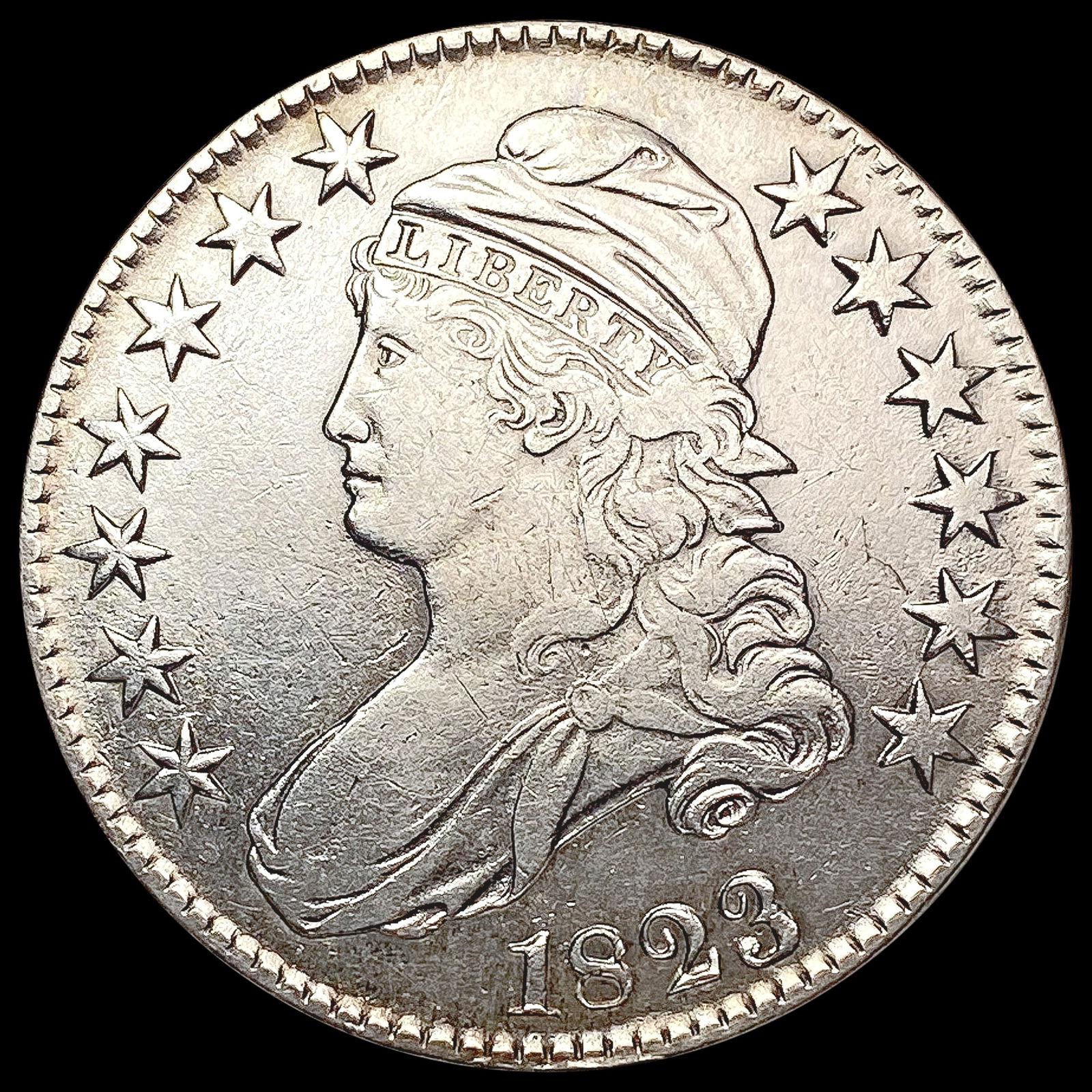 1823 Capped Bust Half Dollar LIGHTLY CIRCULATED (1 of 2)