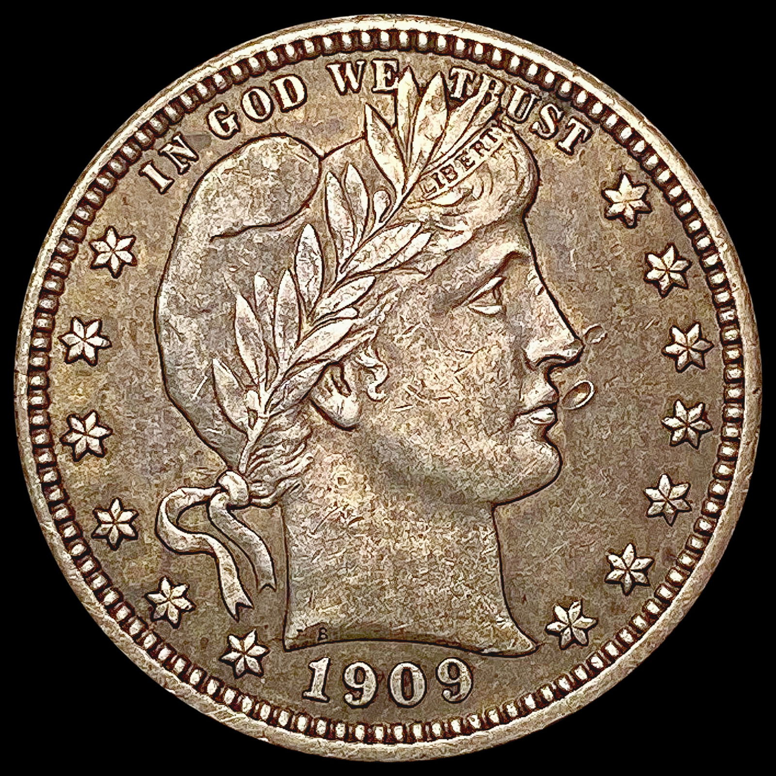 1909 Barber Quarter CLOSELY UNCIRCULATED (1 of 2)