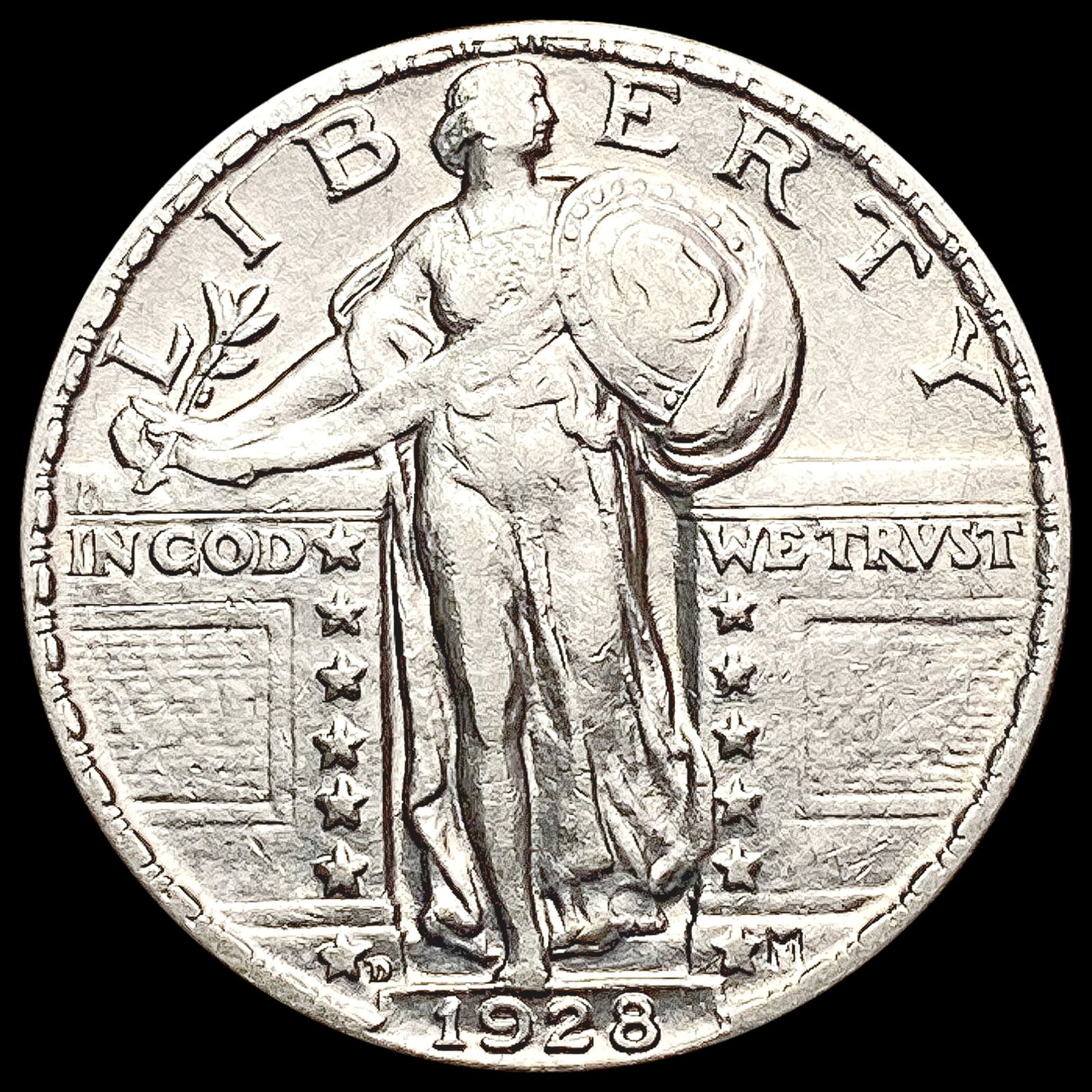 1928-D Standing Liberty Quarter NEARLY UNCIRCULATED (1 of 2)