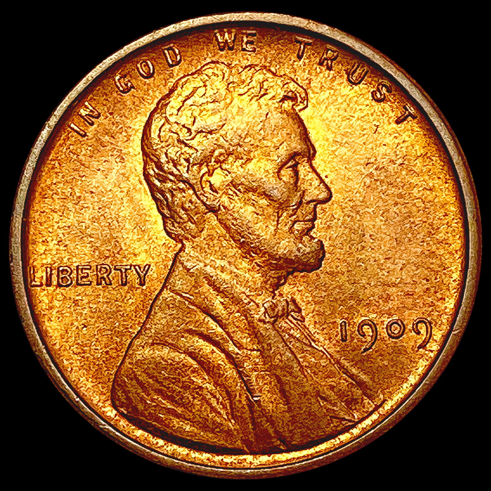 1909 VDB Wheat Cent CHOICE BU (1 of 2)