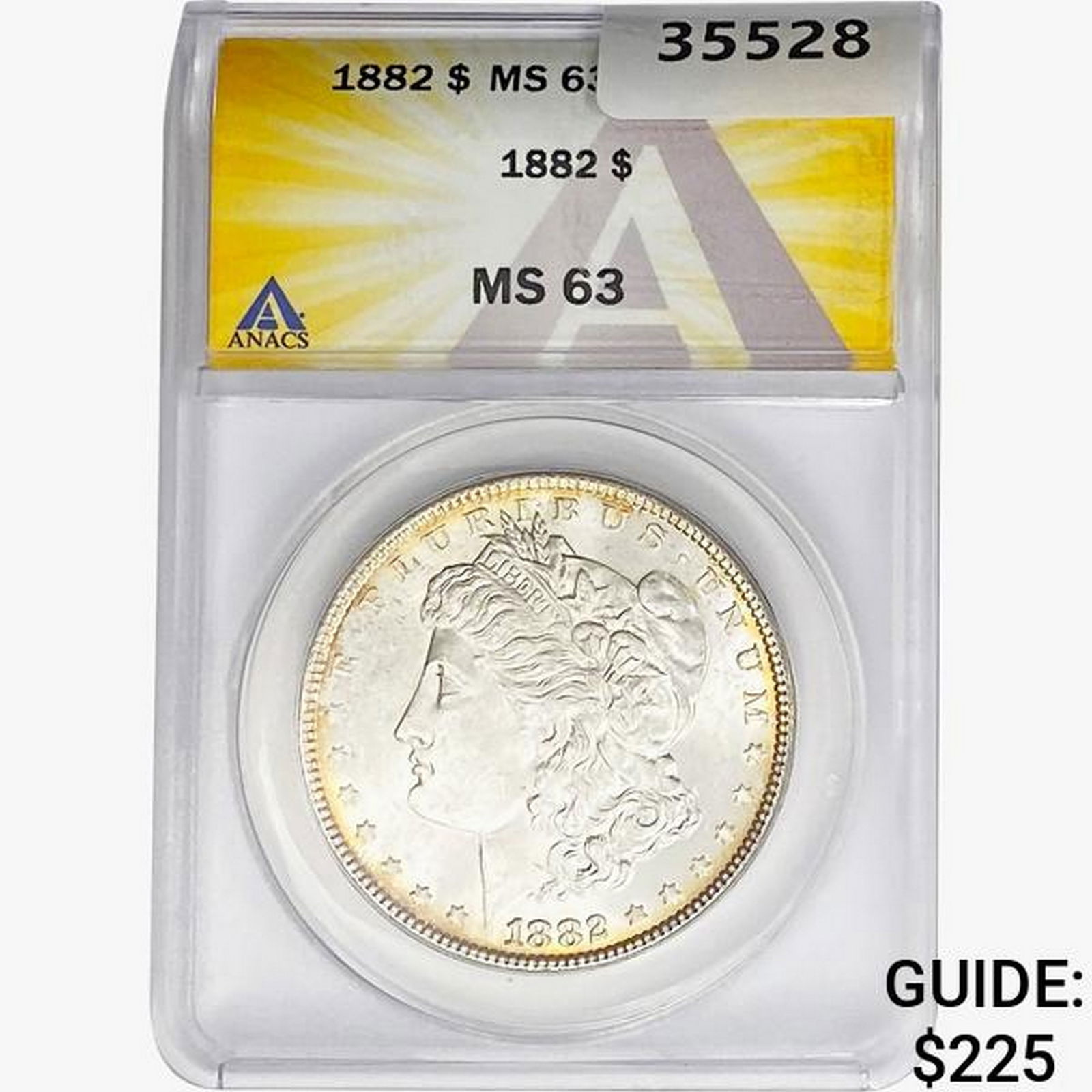 1882 Morgan Silver Dollar ANACS MS63 (1 of 2)