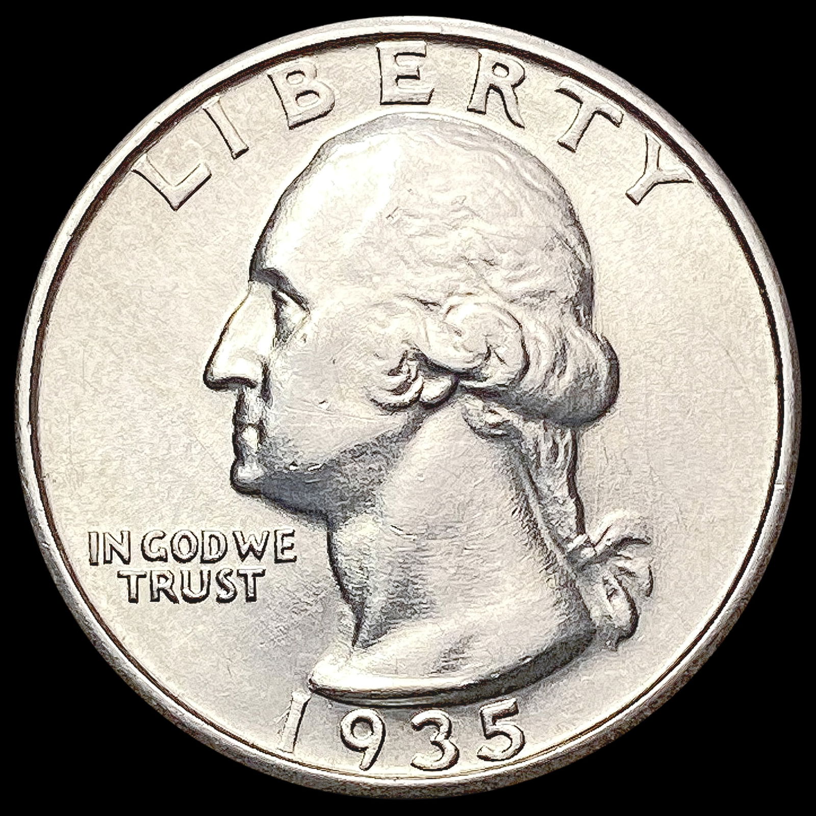 1935-S Washington Silver Quarter CHOICE BU (1 of 2)