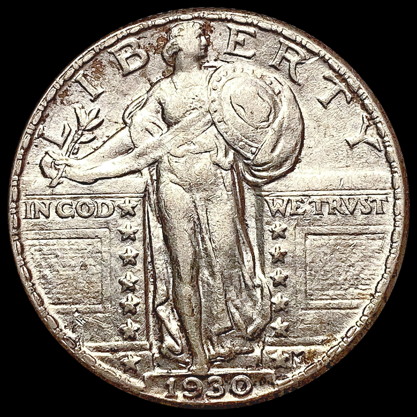 1930 Standing Liberty Quarter CHOICE AU: 1930 Standing Liberty Quarter CHOICE AU