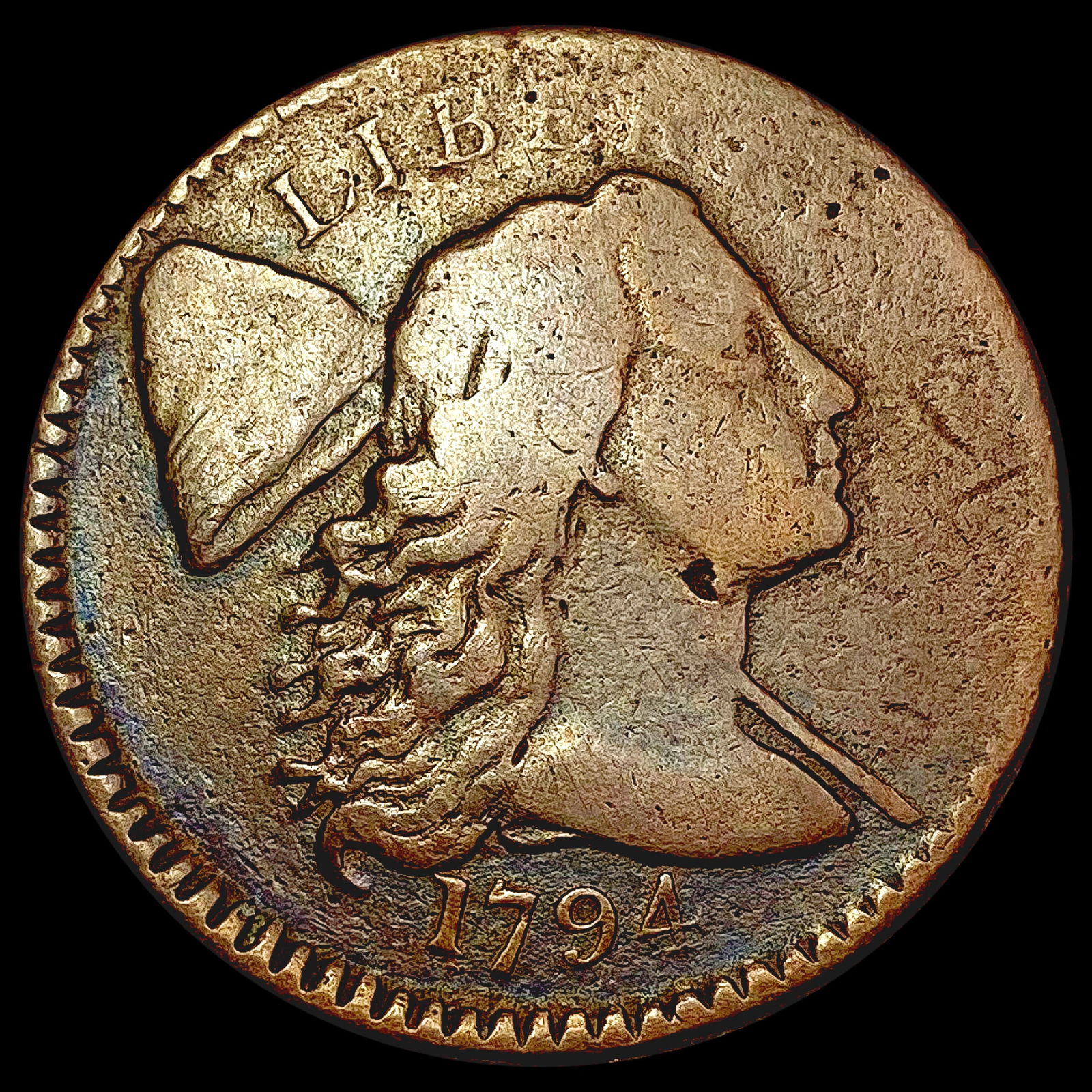 1794 Liberty Cap Large Cent NICELY CIRCULATED (1 of 2)