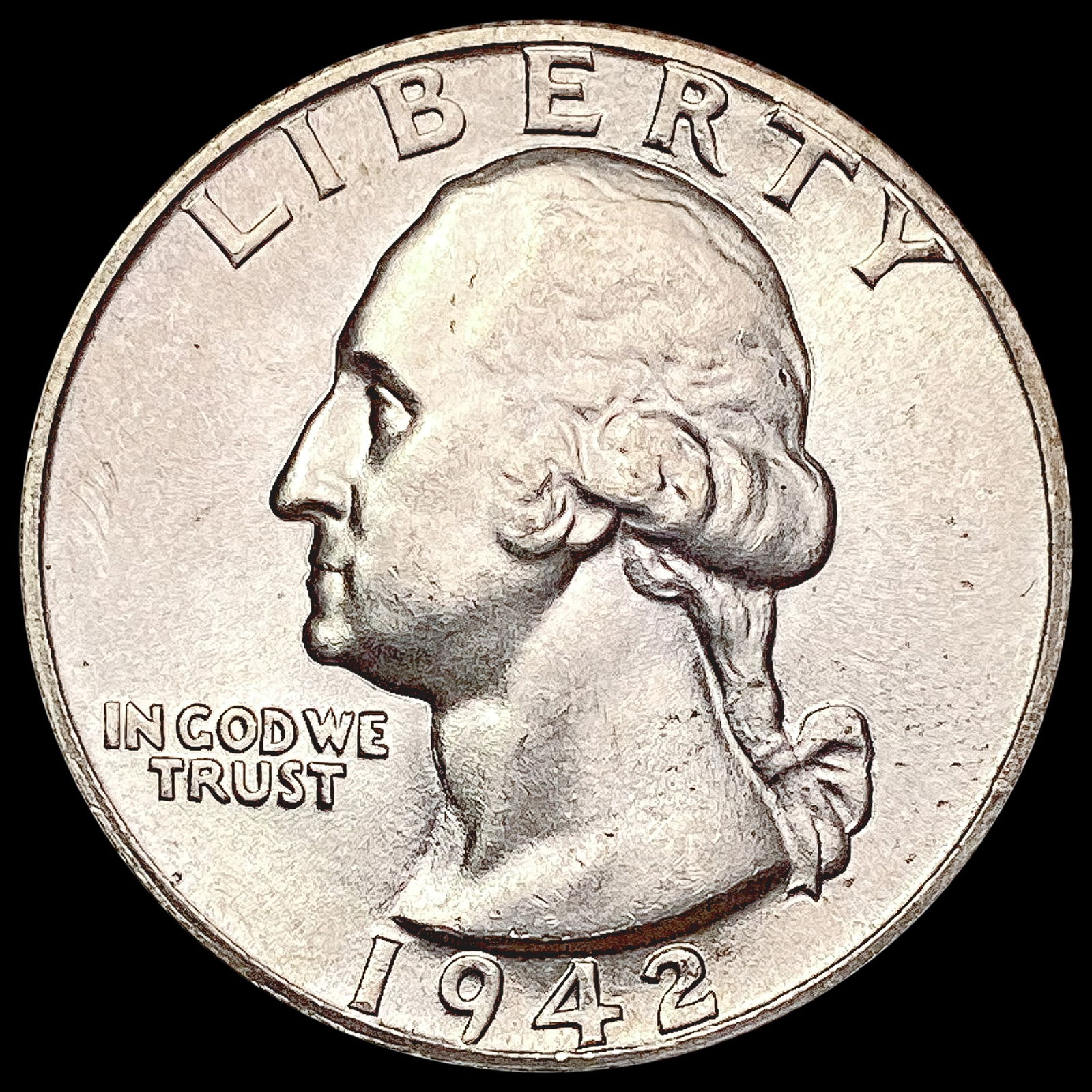 1942-S Washington Silver Quarter UNCIRCULATED (1 of 2)