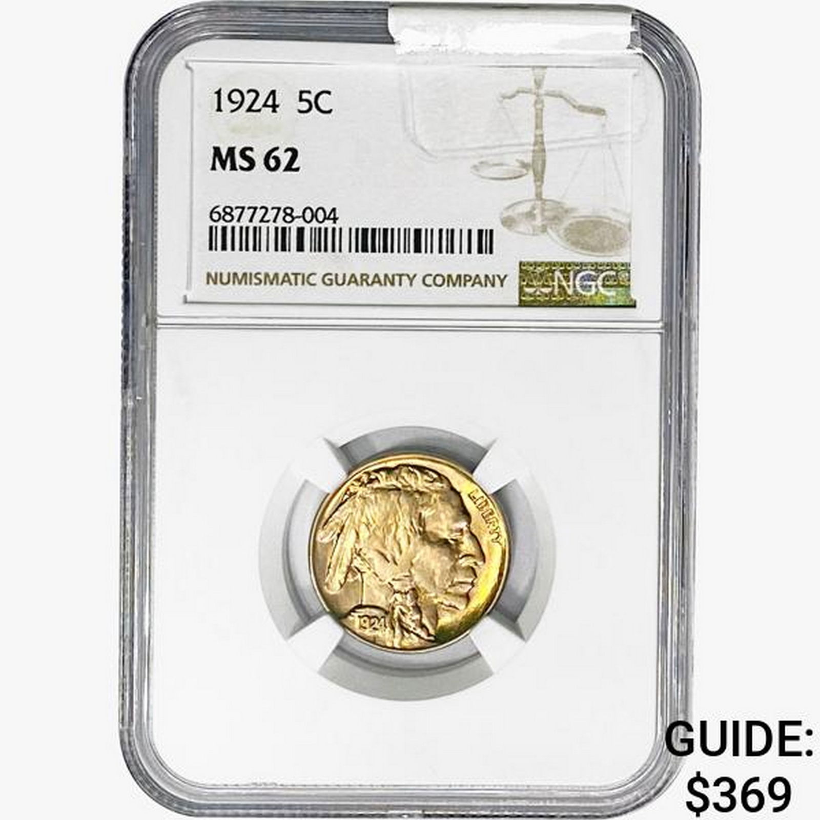 1924 Buffalo Nickel NGC MS62 (1 of 2)