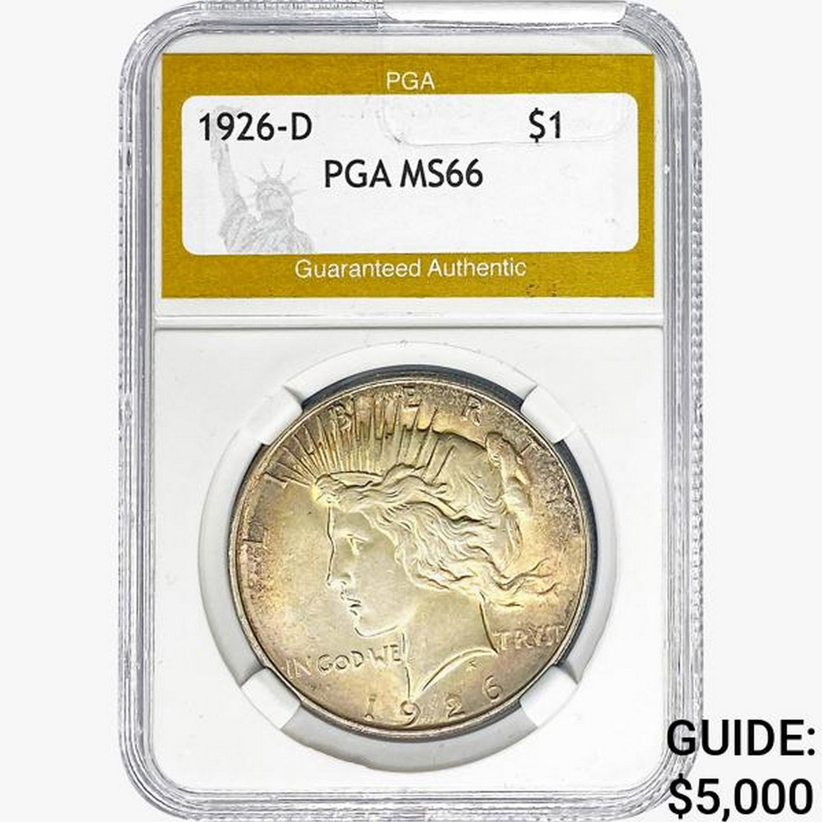 1926-D Silver Peace Dollar PGA MS66 (1 of 2)