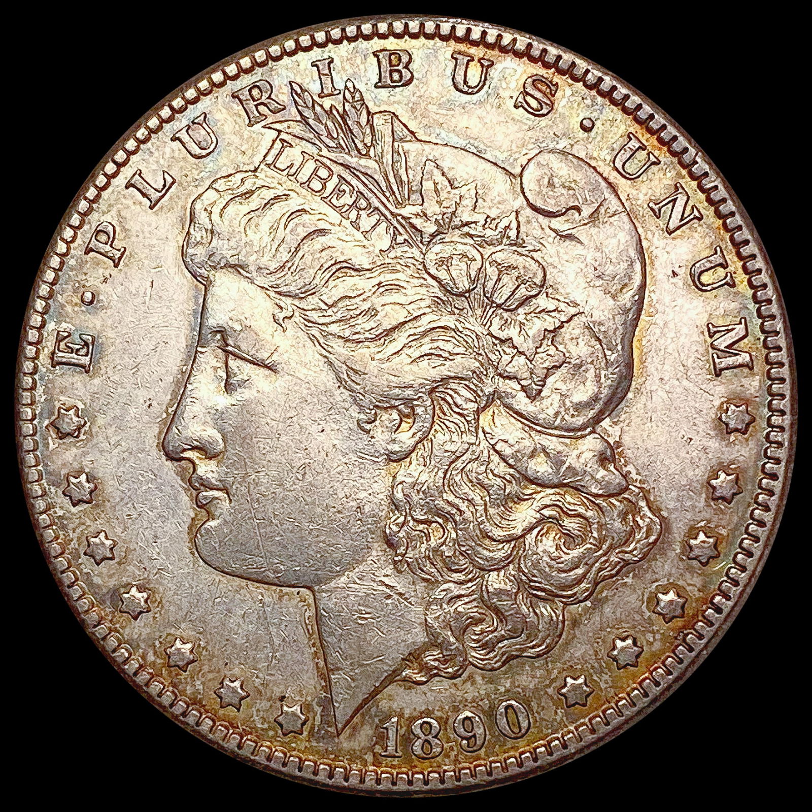 1890-CC Morgan Silver Dollar NEARLY UNCIRCULATED (1 of 2)