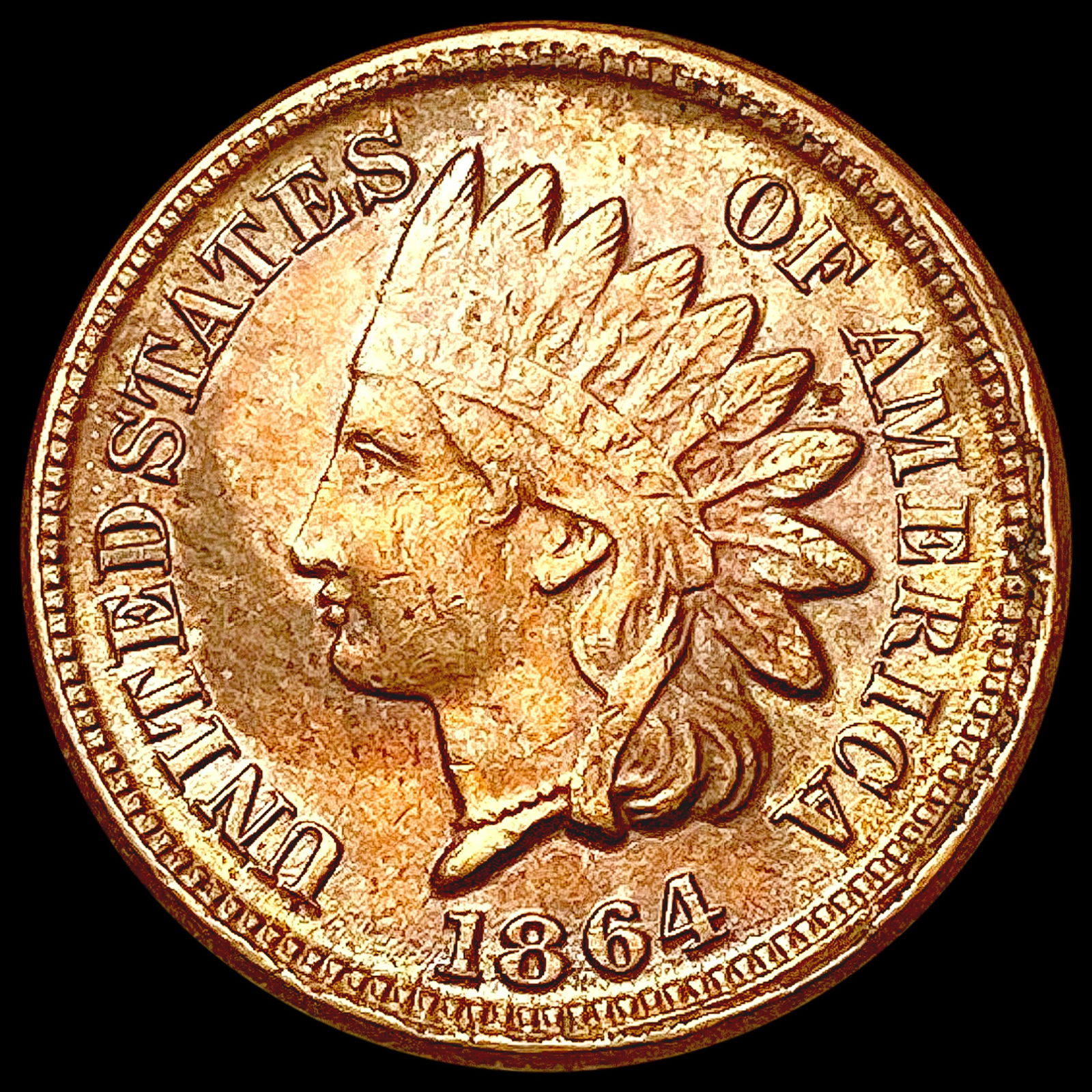 1864 Indian Head Cent NEARLY UNCIRCULATED (1 of 2)