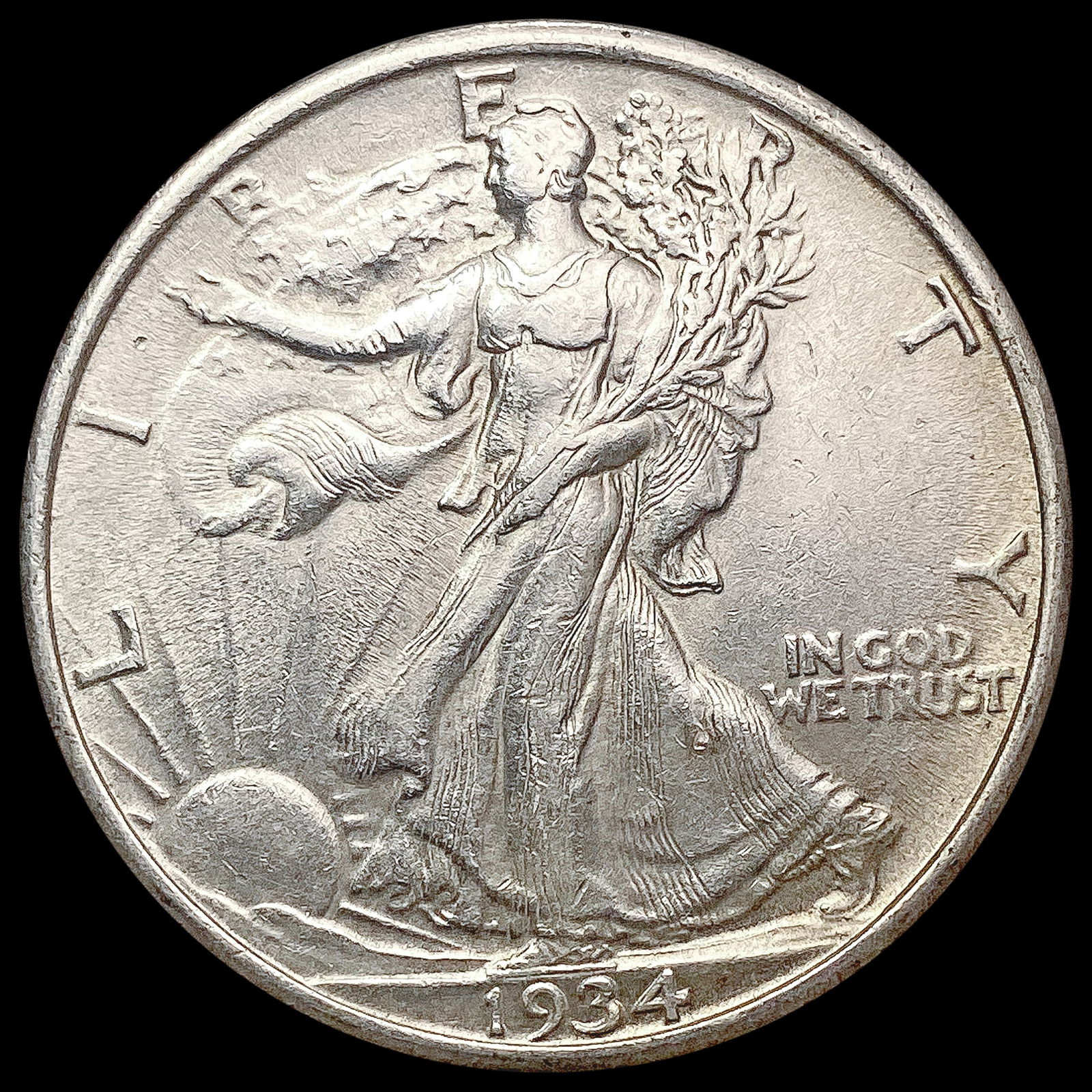 1934 Walking Liberty Half Dollar CHOICE AU (1 of 2)
