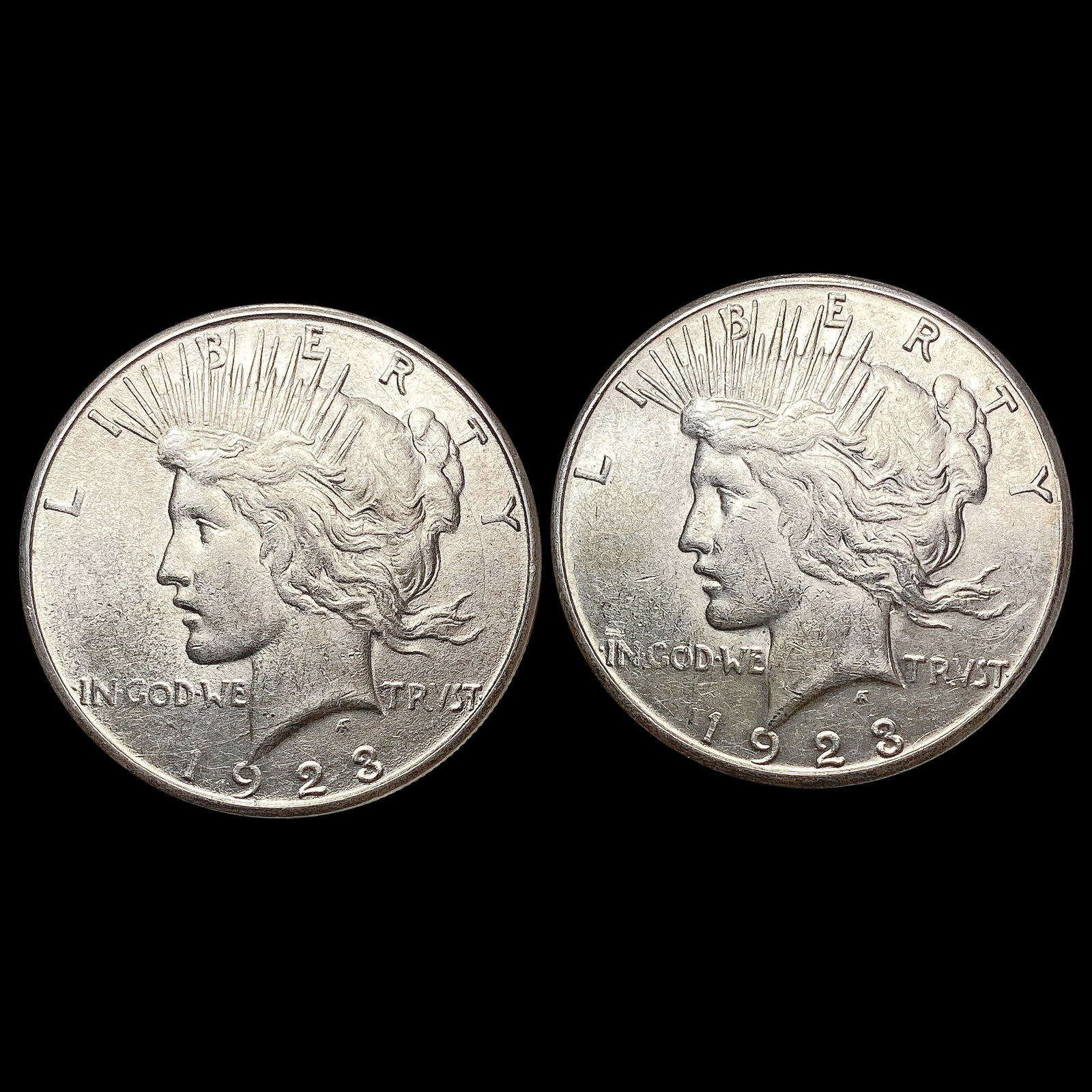 [2] 1923-S Silver Peace Dollar UNCIRCULATED (1 of 2)