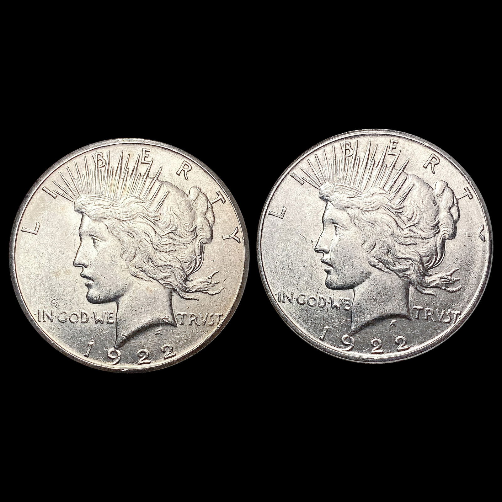[2] 1922-S Silver Peace Dollar UNCIRCULATED (1 of 2)