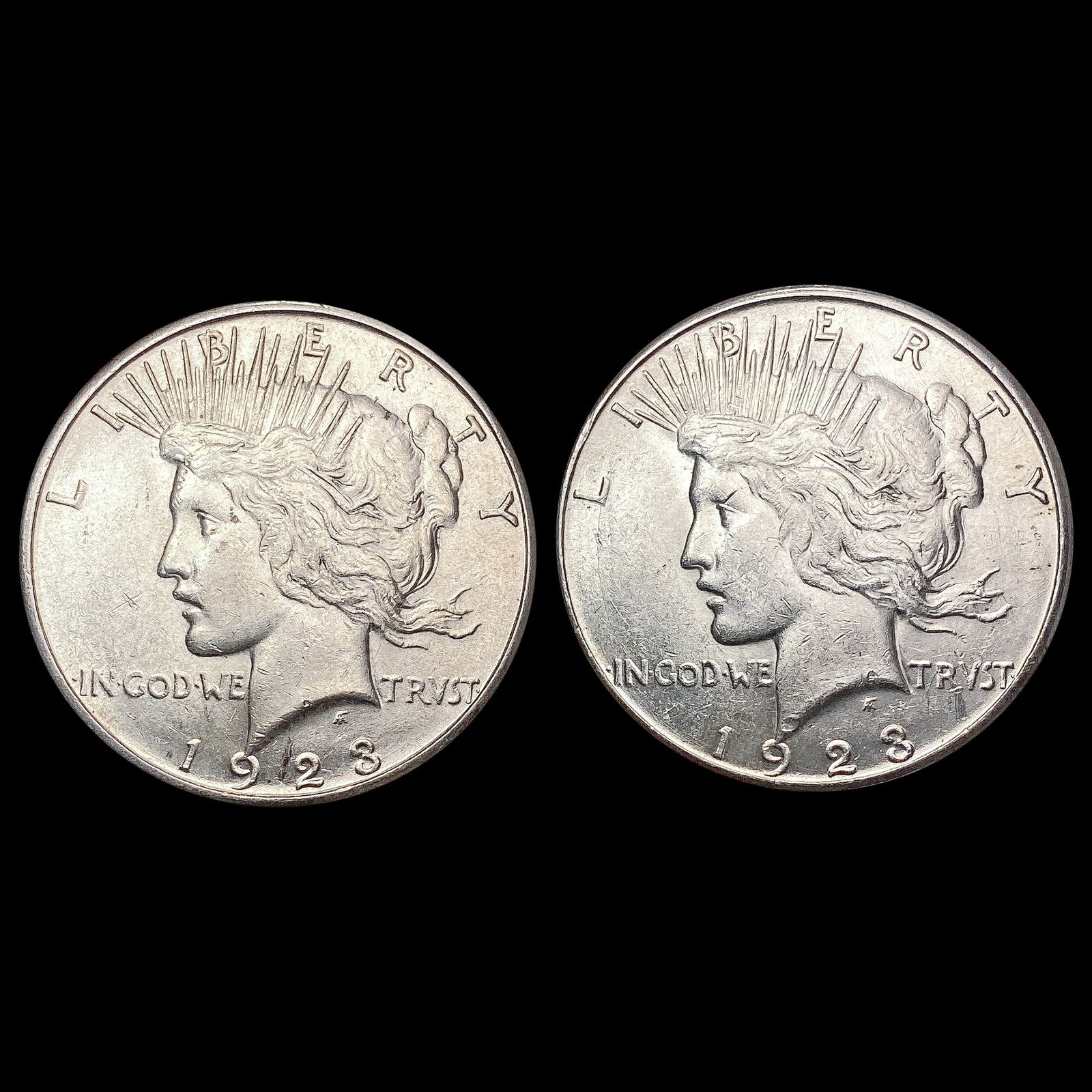 [2] 1923-S Silver Peace Dollar UNCIRCULATED (1 of 2)