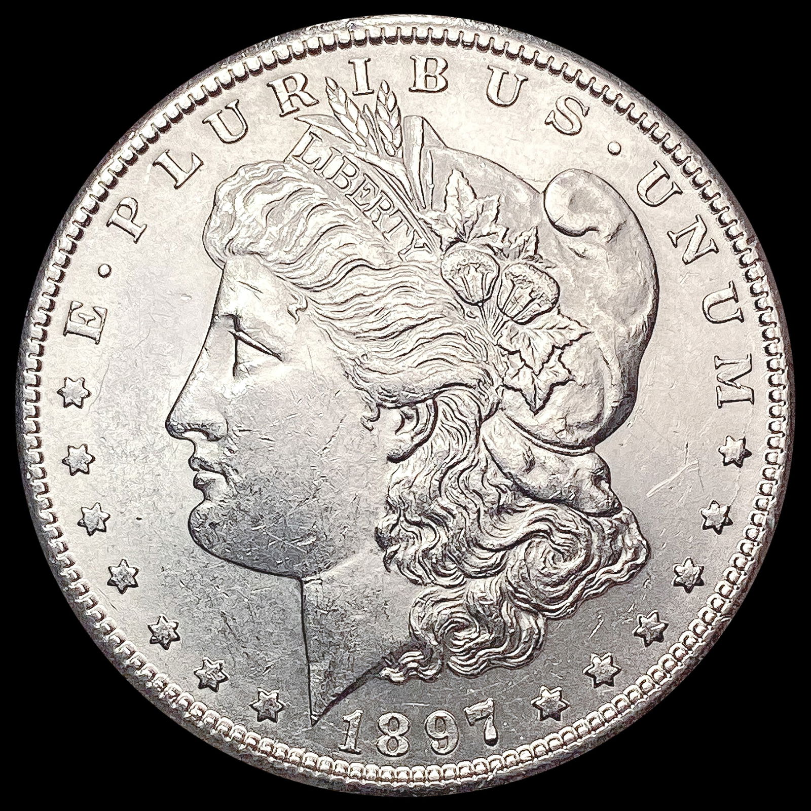 1897-S Morgan Silver Dollar CHOICE BU (1 of 2)